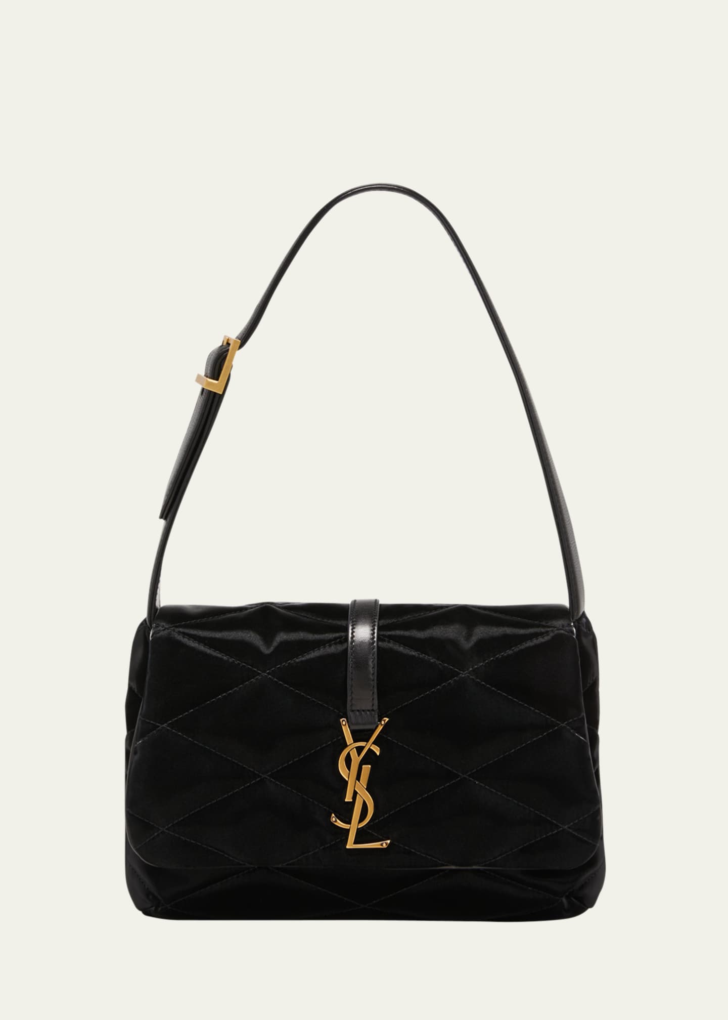 Saint Laurent Le 5 A 7 YSL Quilted Velvet Shoulder Bag Bergdorf
