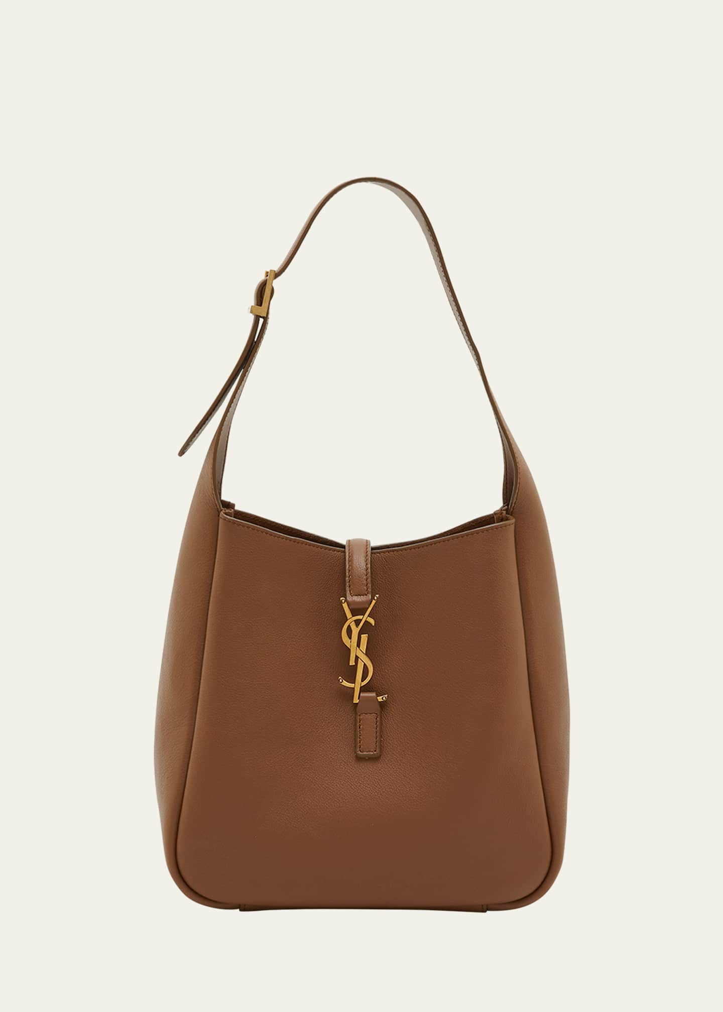 Le Monogramme Suede Bucket Bag in Black - Saint Laurent