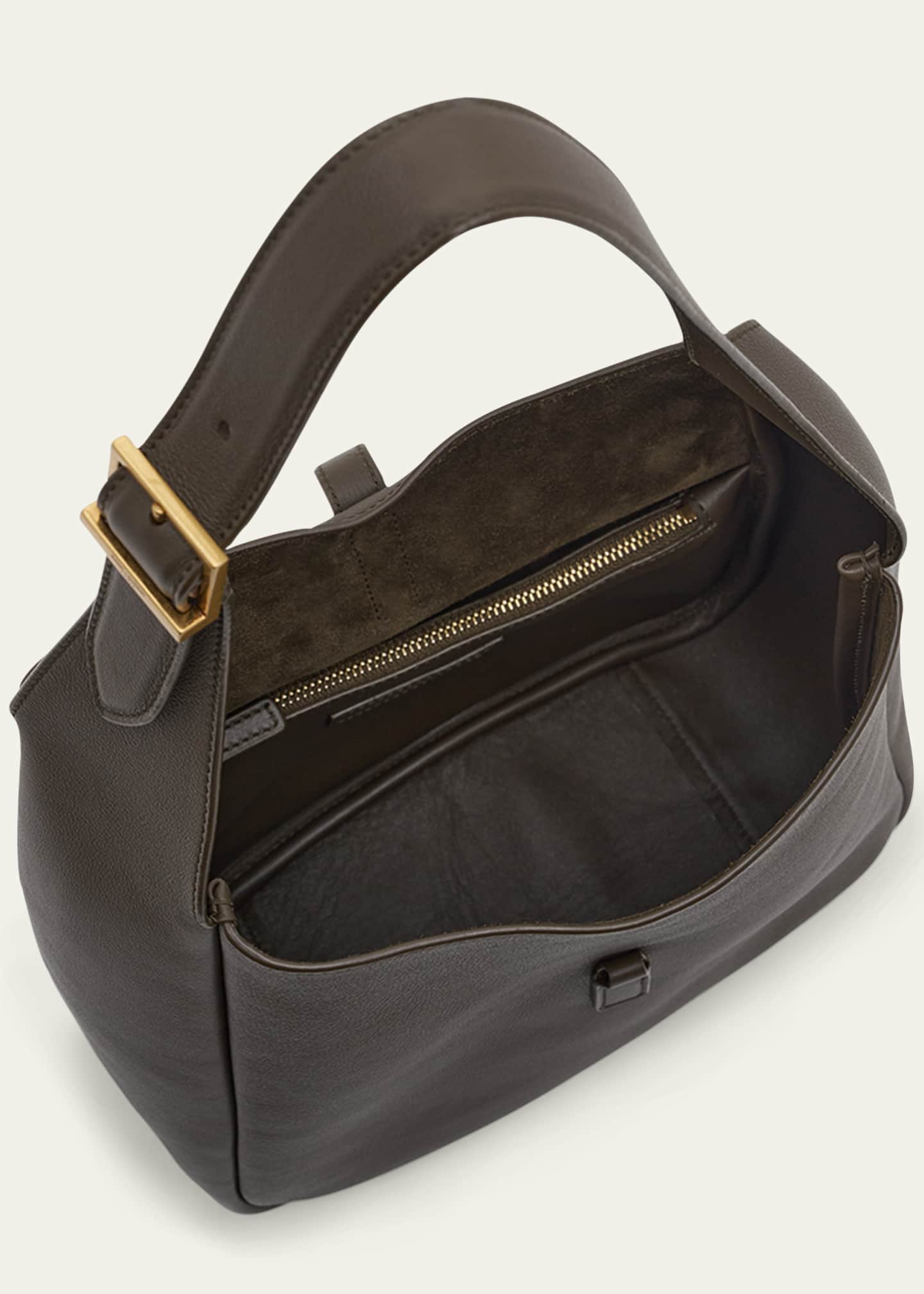 Saint Laurent Le 5 A 7 YSL Small Hobo in Smooth Supple Leather Image 4 of 6