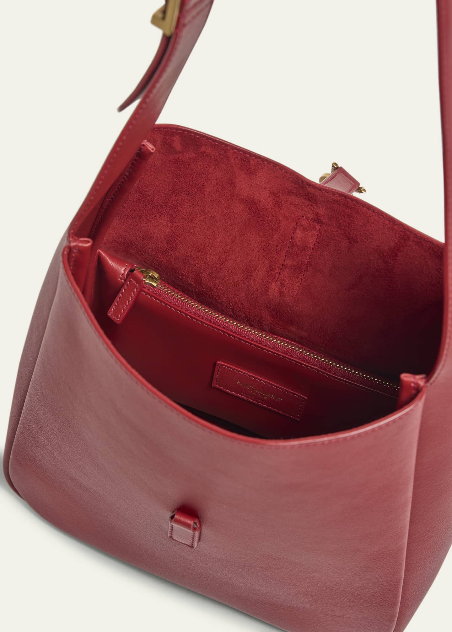 Saint Laurent Le 5 A 7 YSL Small Hobo in Smooth Supple Leather Image 4 of 6