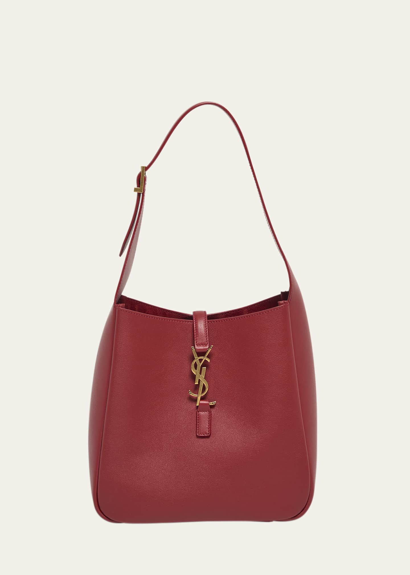 Saint Laurent Le 5 A 7 YSL Small Hobo in Smooth Supple Leather Image 1 of 6