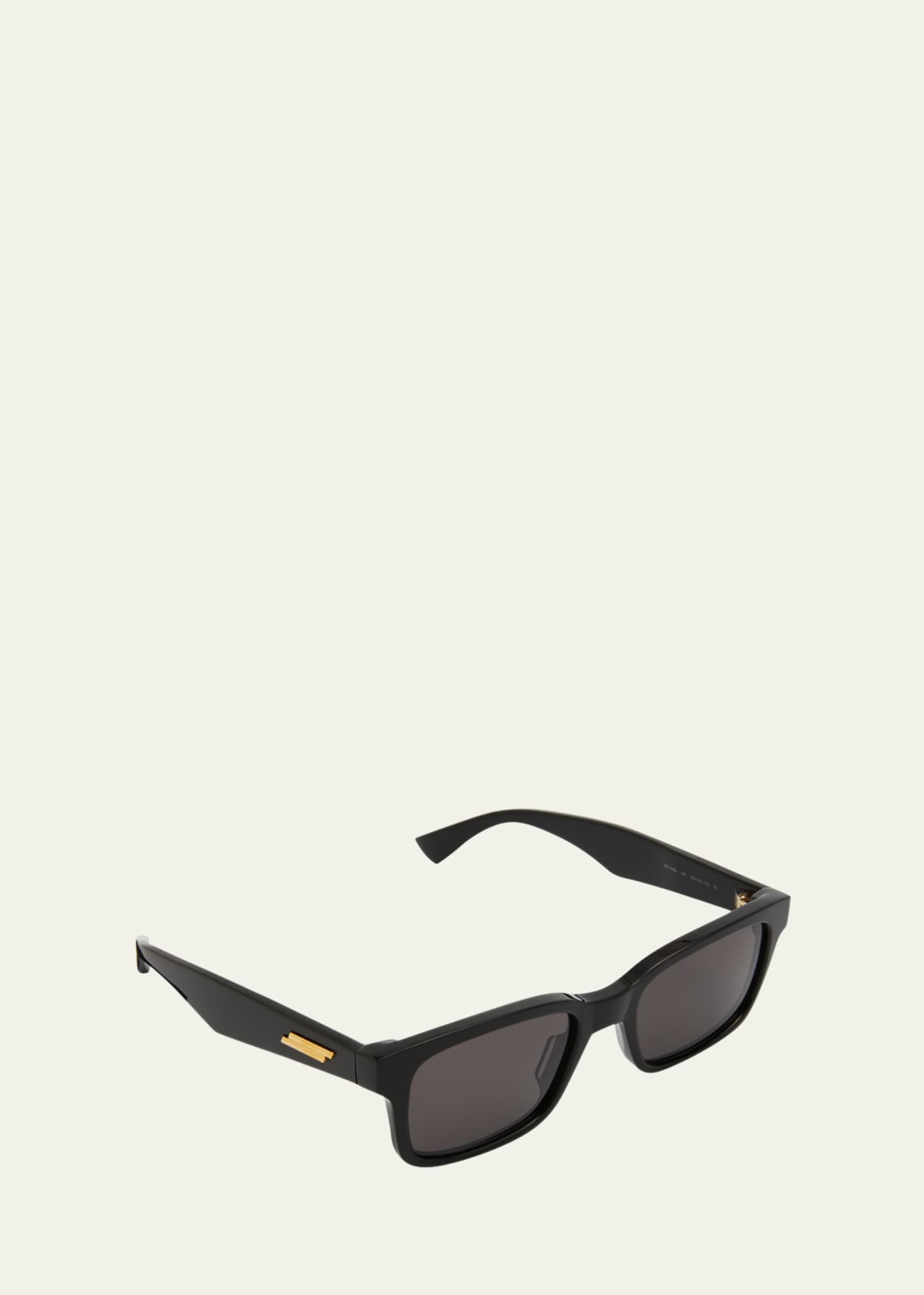 Bottega Veneta Men's Acetate Rectangle Sunglasses Image 2 of 4