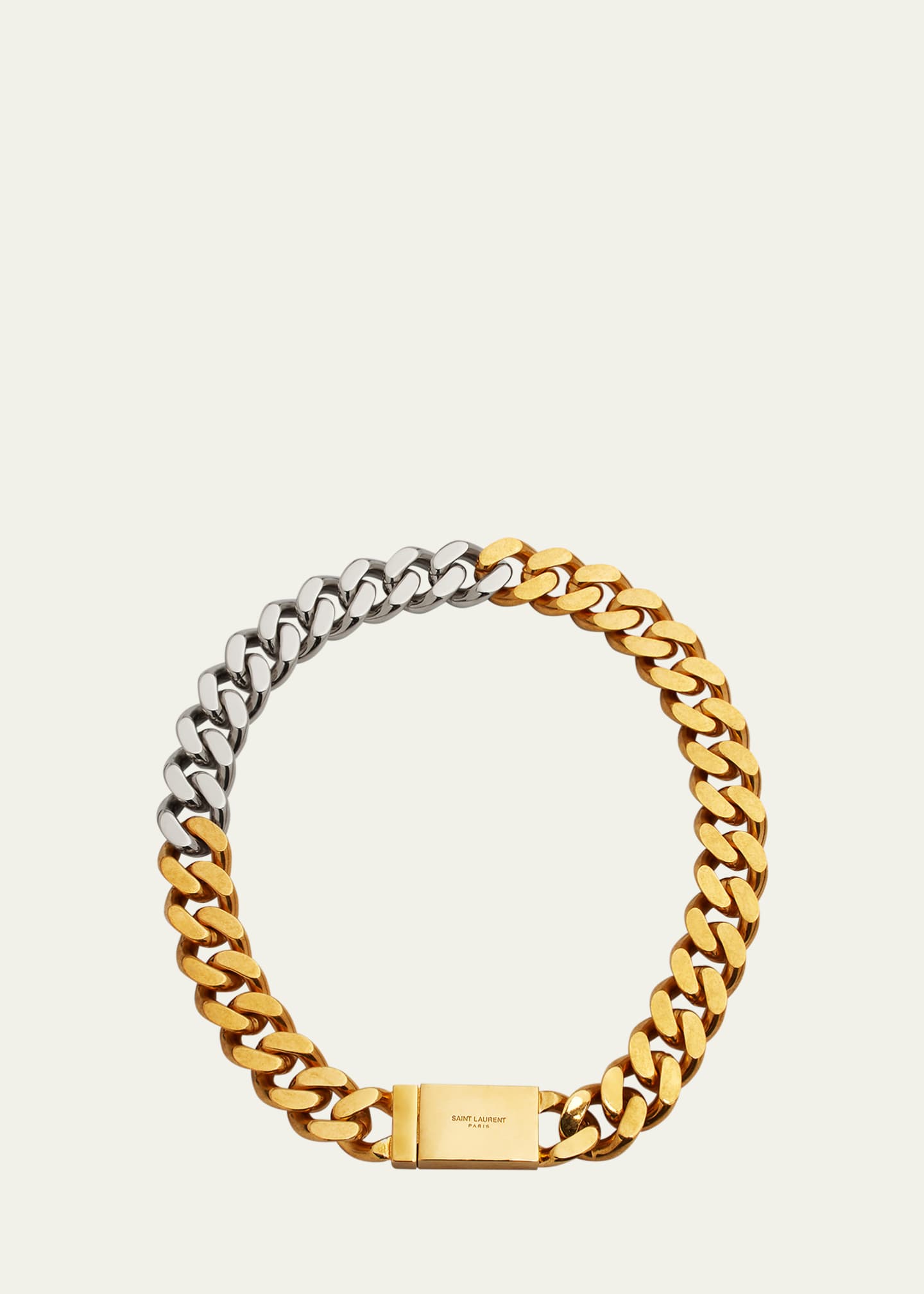 Saint laurent curb chain necklace clearance