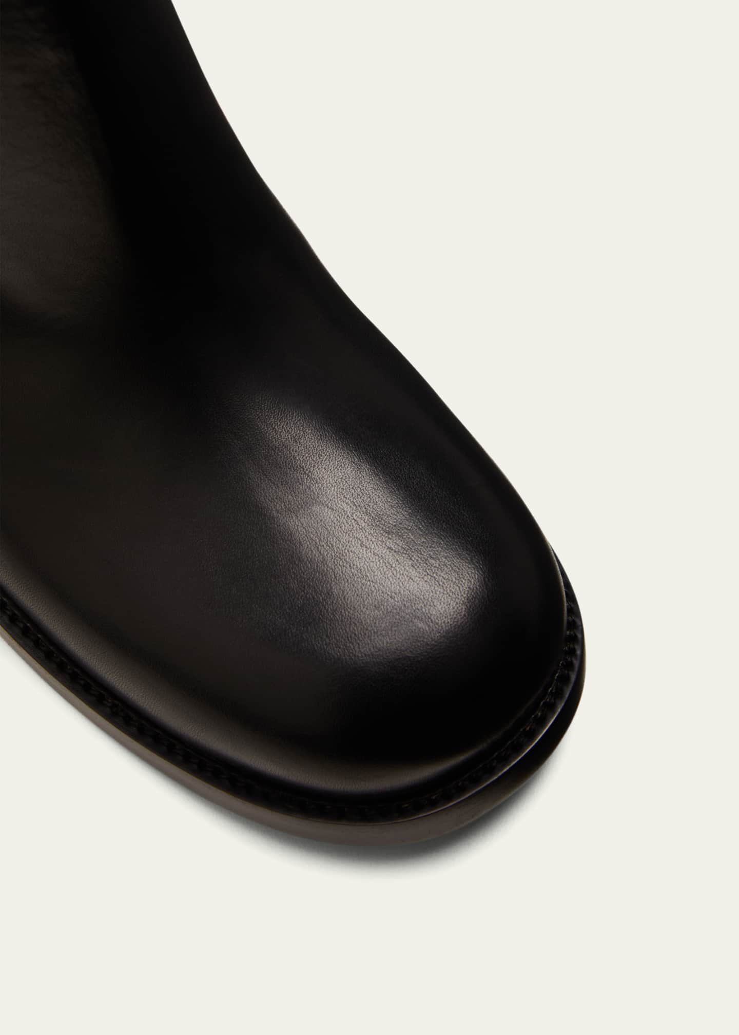 VT long boots white calfskin 174429