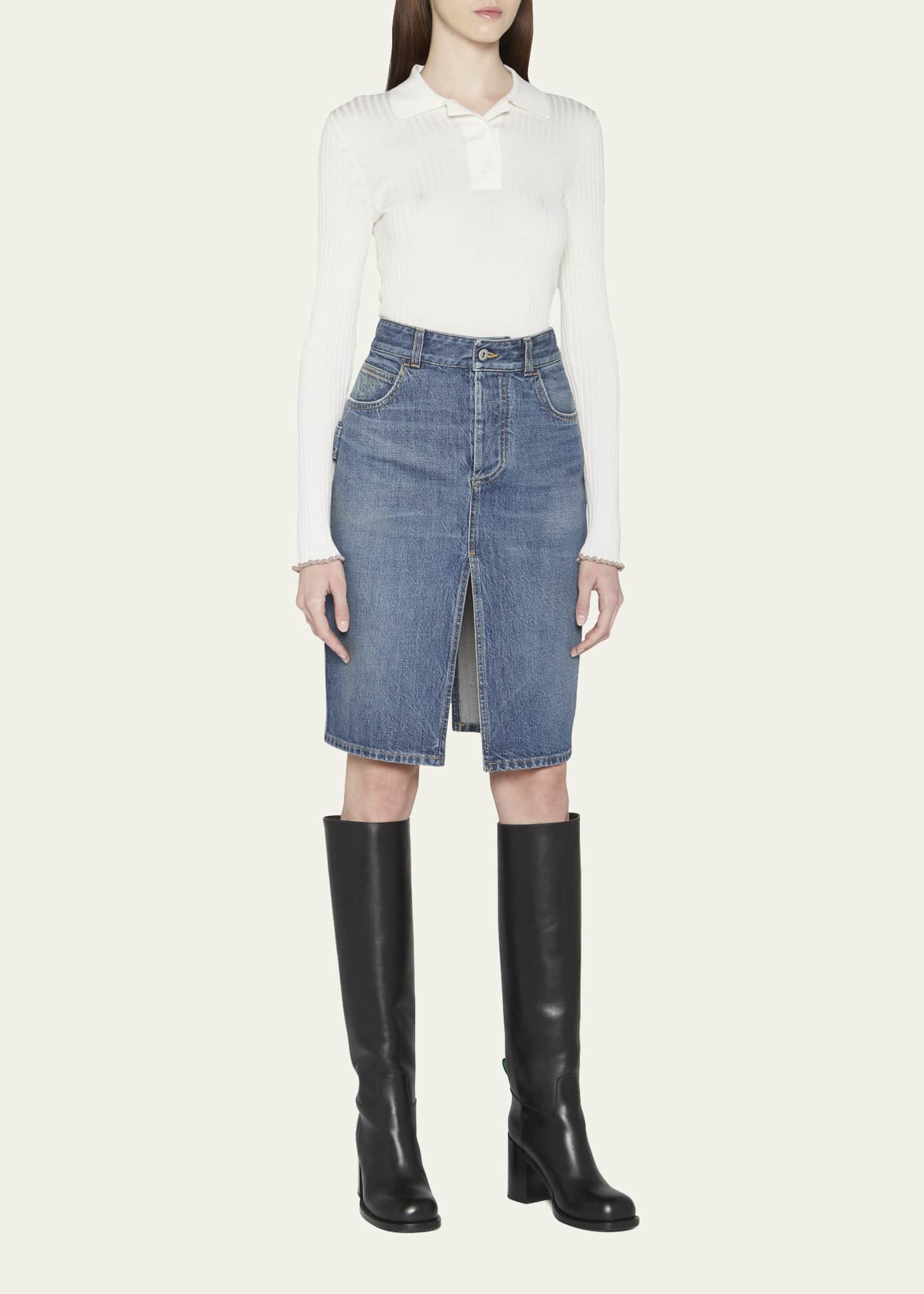 Calfskin Tall Riding Boots