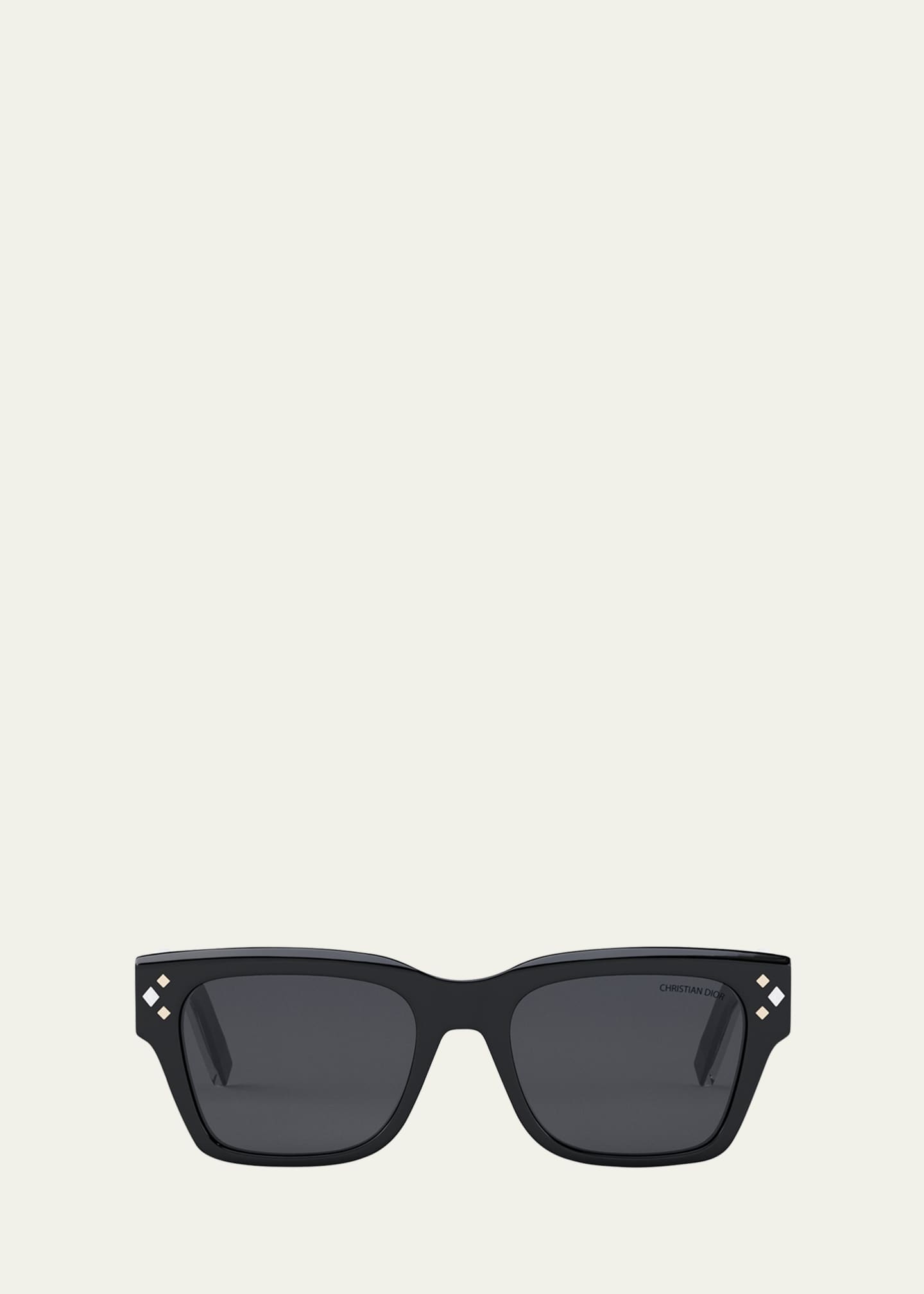 美品　CHRISTIAN DIOR サングラス CD Diamond S2I CD Diamond S2I Black Rectangular Sunglasses | DIOR
