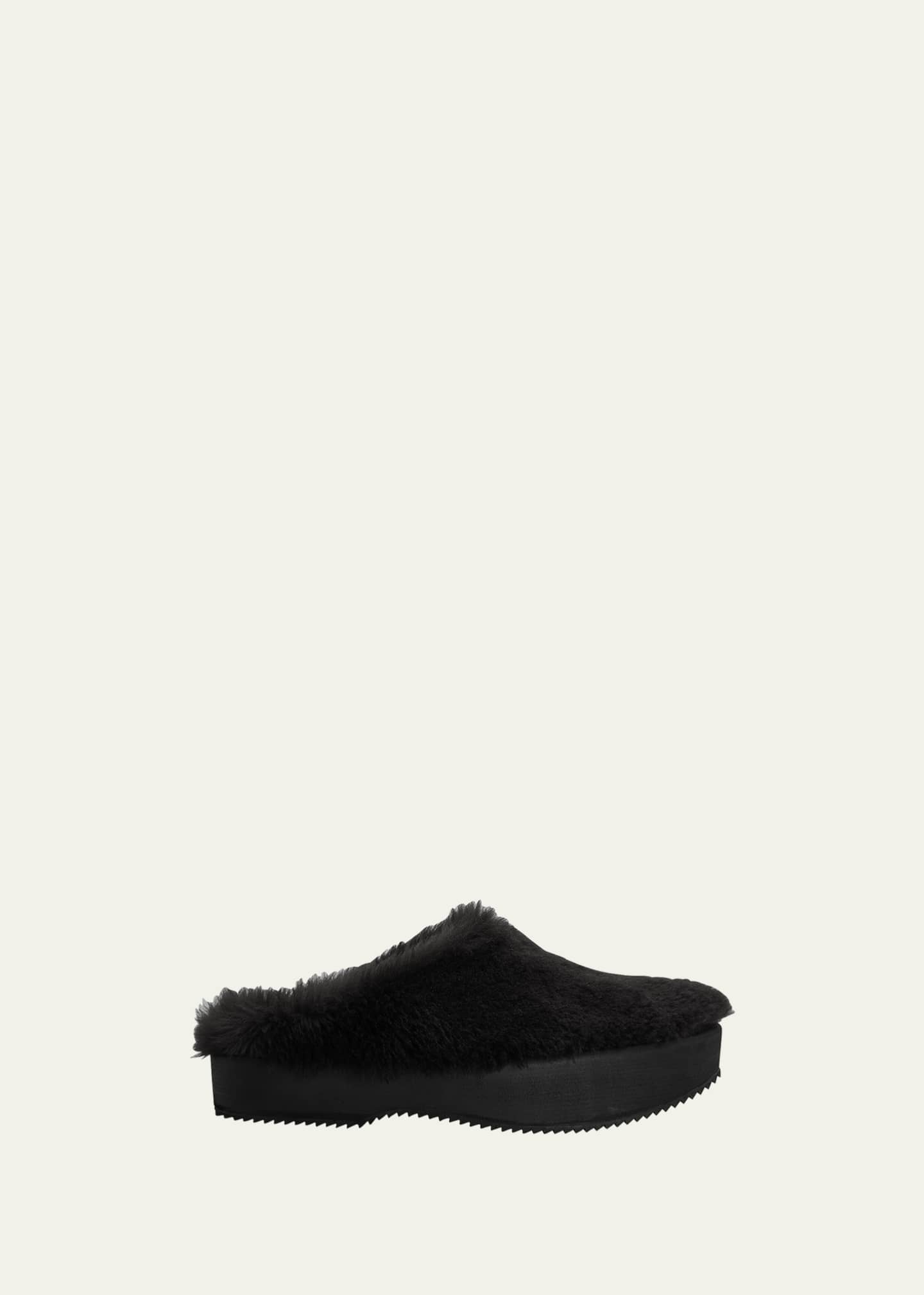Dries Van Noten Men's Shearling Fur Mules Bergdorf Goodman