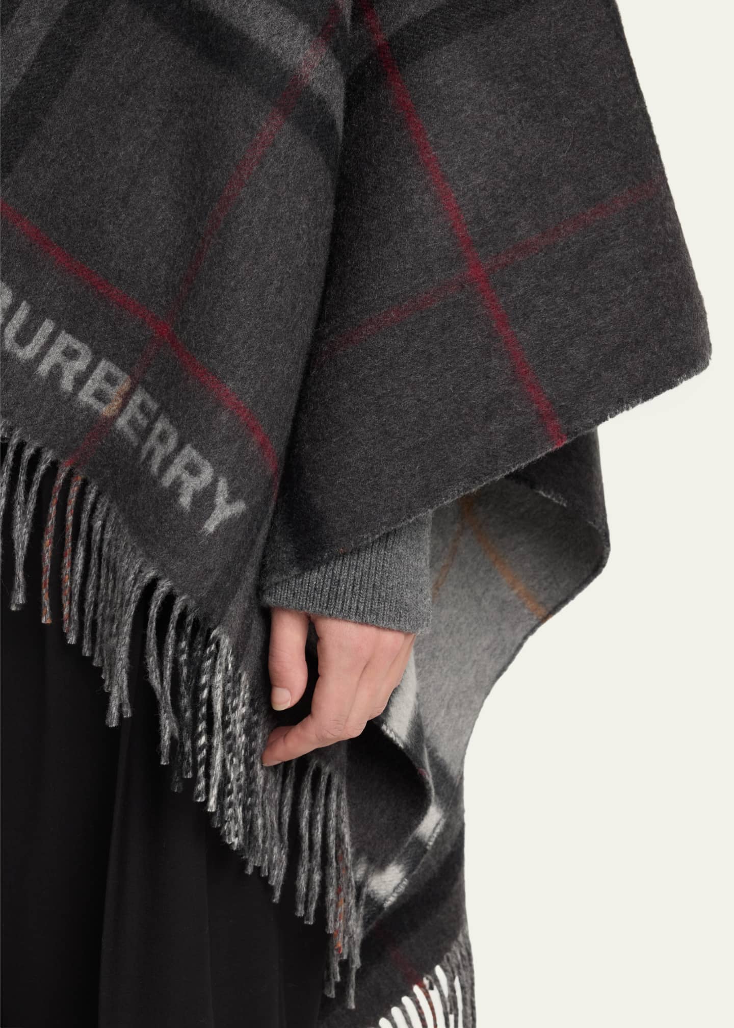 Burberry cashmere poncho shop