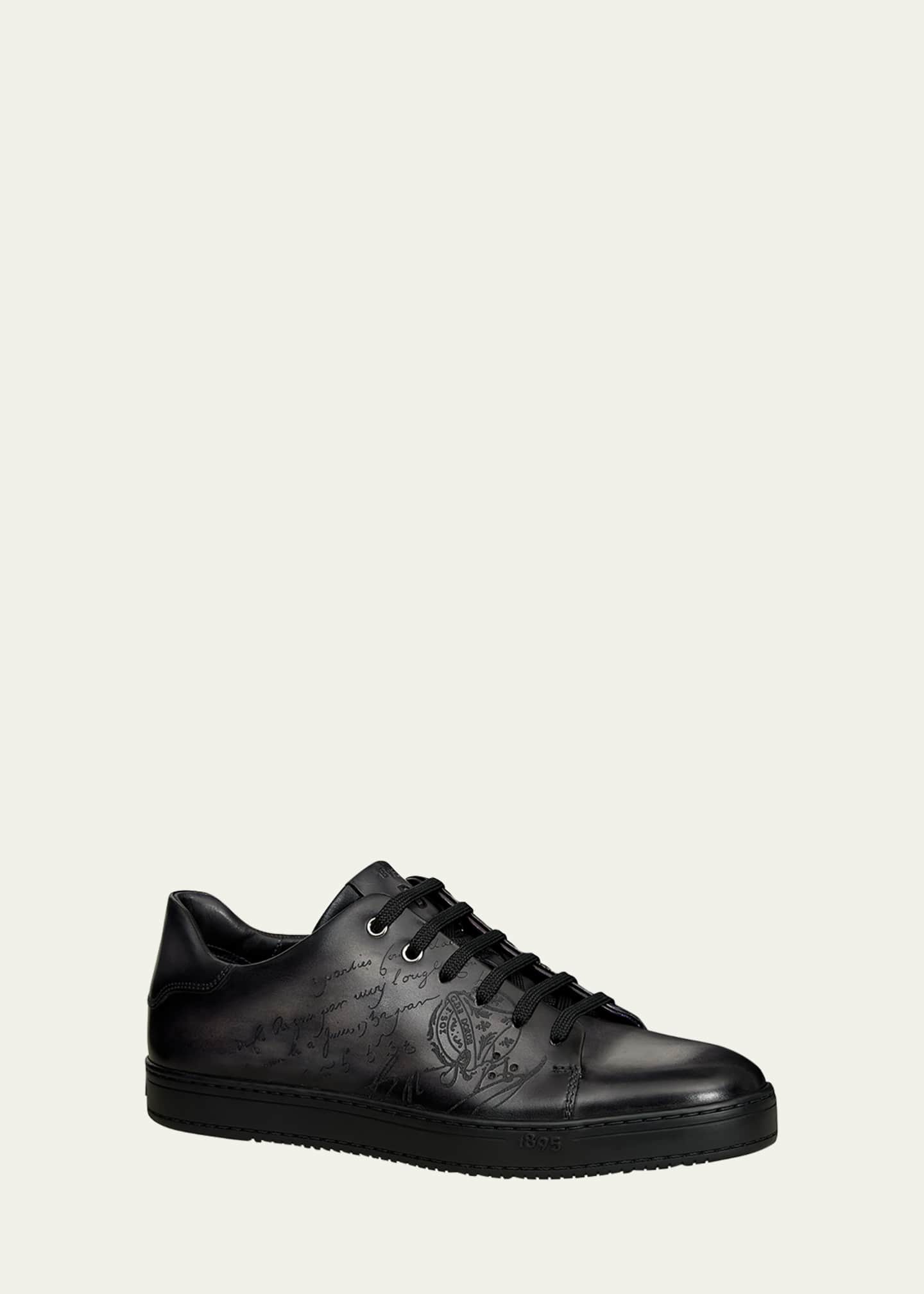 Berluti Men's Playtime Scritto Leather Low-Top Sneakers - Bergdorf