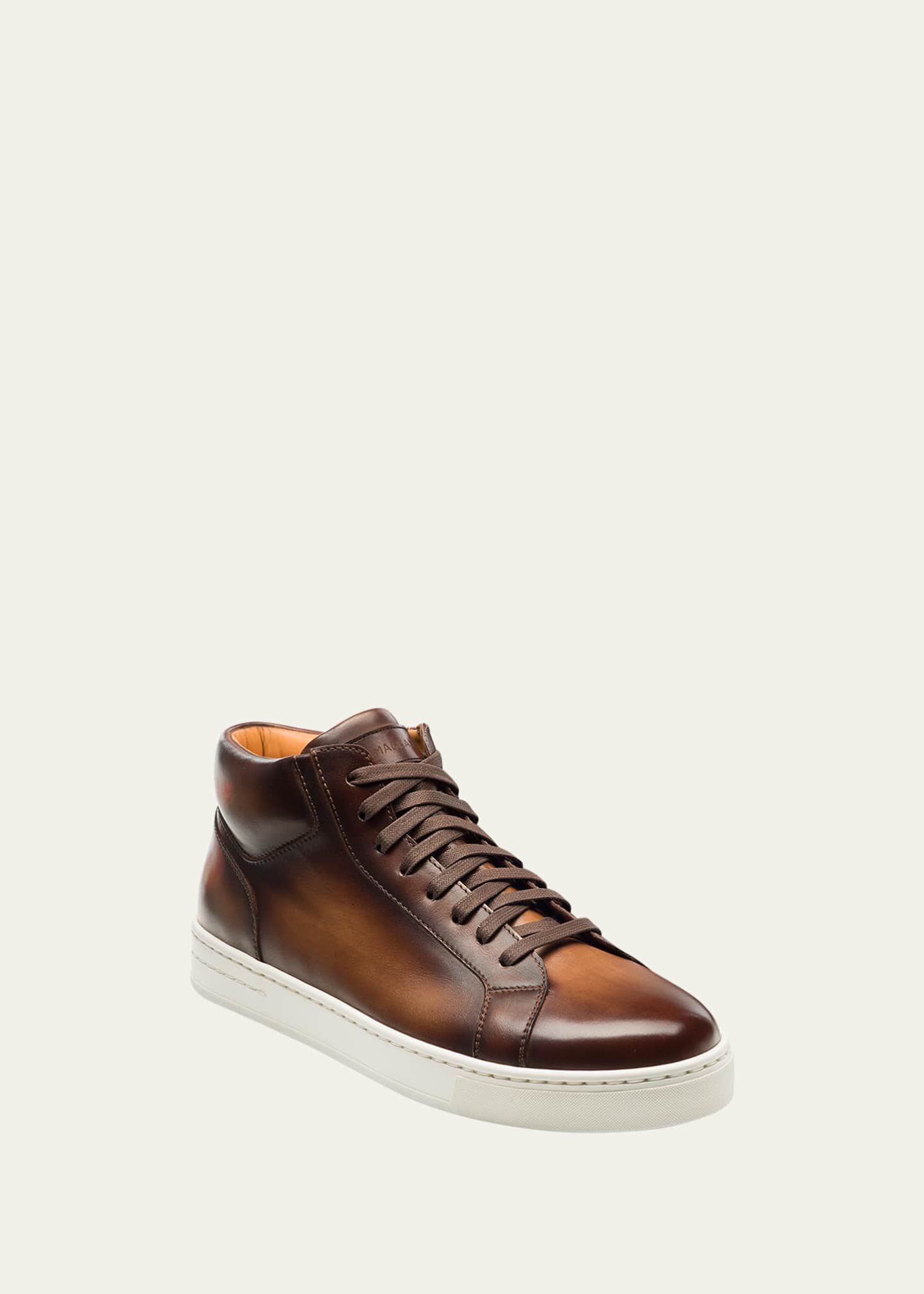 Magnanni Men's Amadeo Leather MidTop Sneakers Bergdorf Goodman