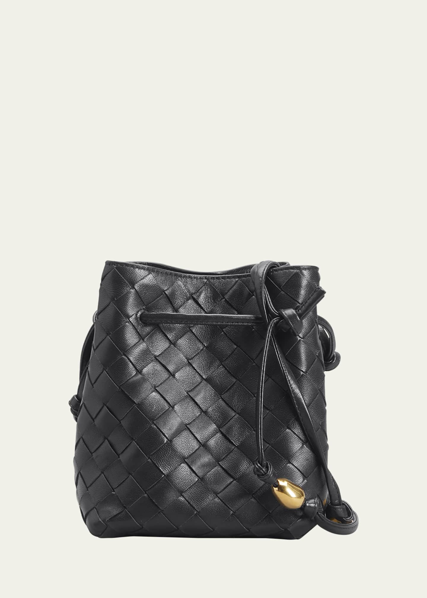 Bottega Veneta Small Intrecciato Napa Bucket Crossbody Bag