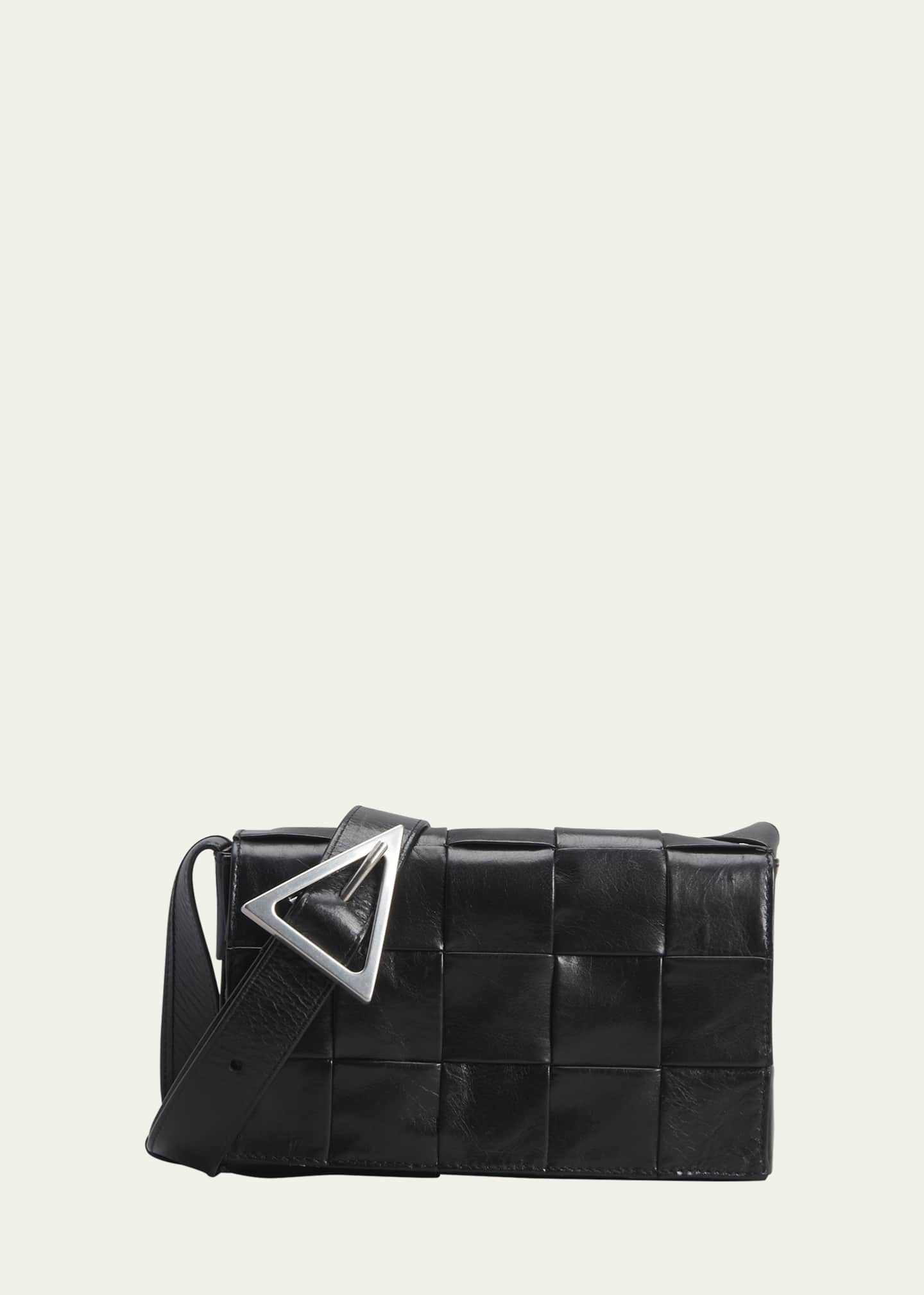 BOTTEGA VENETA Cassette mini intrecciato leather shoulder bag