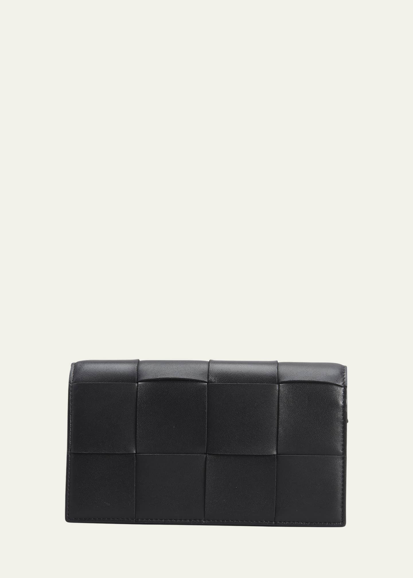 Bottega Veneta Intrecciato Leather Wallet on a Strap