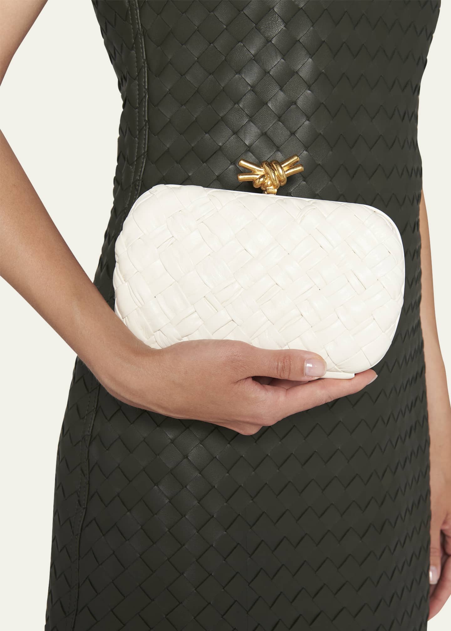 Bottega Veneta Knot Leather Clutch