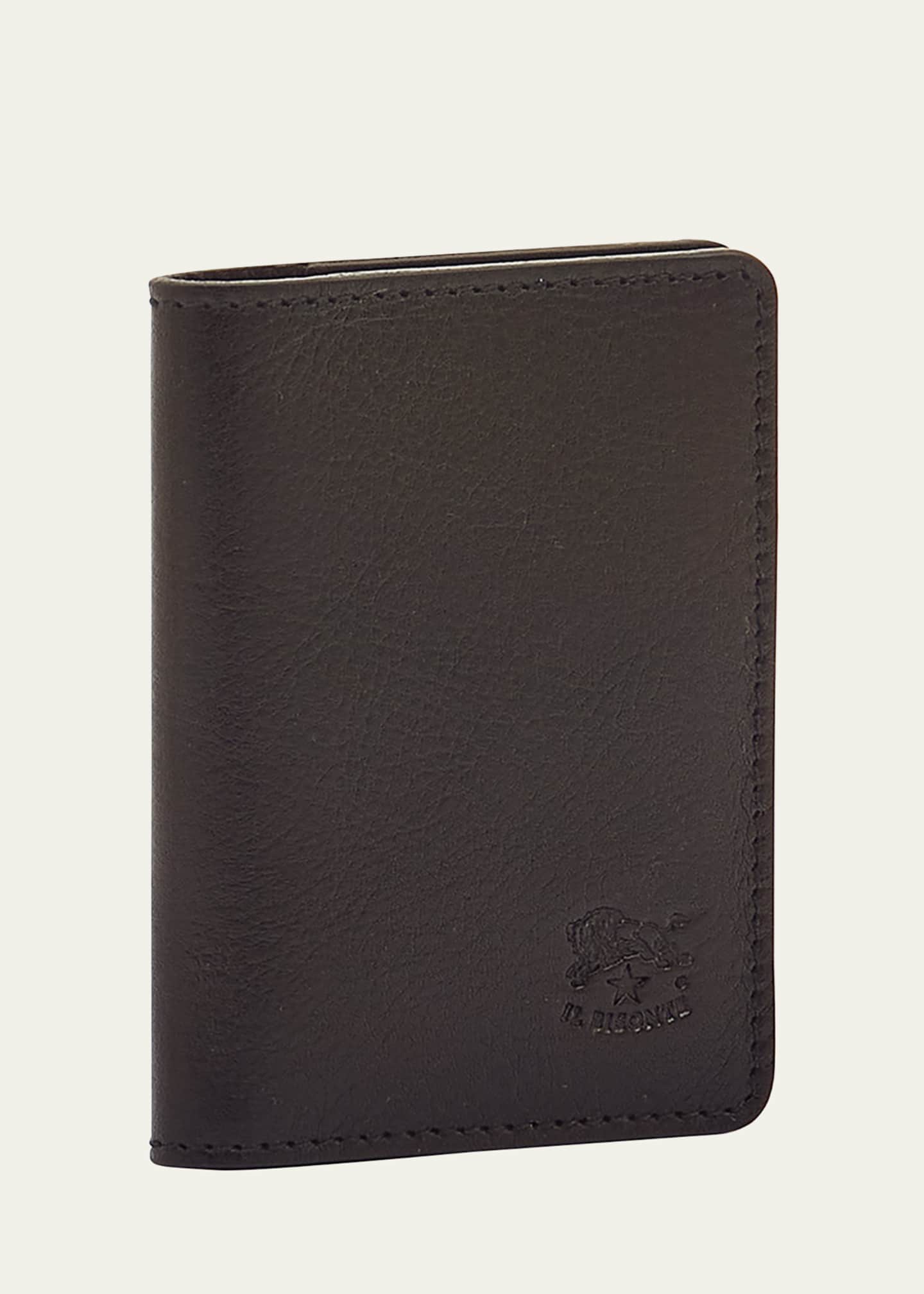 Il Bisonte Men's Vachetta Leather Bifold Card Case Image 2 of 2