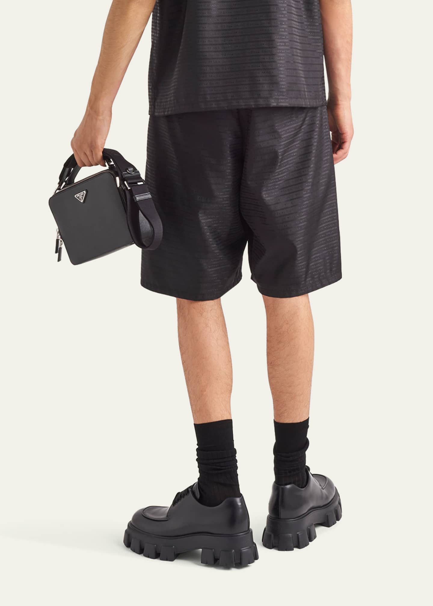 Prada Men's Re-Nylon Bermuda Shorts - Bergdorf Goodman