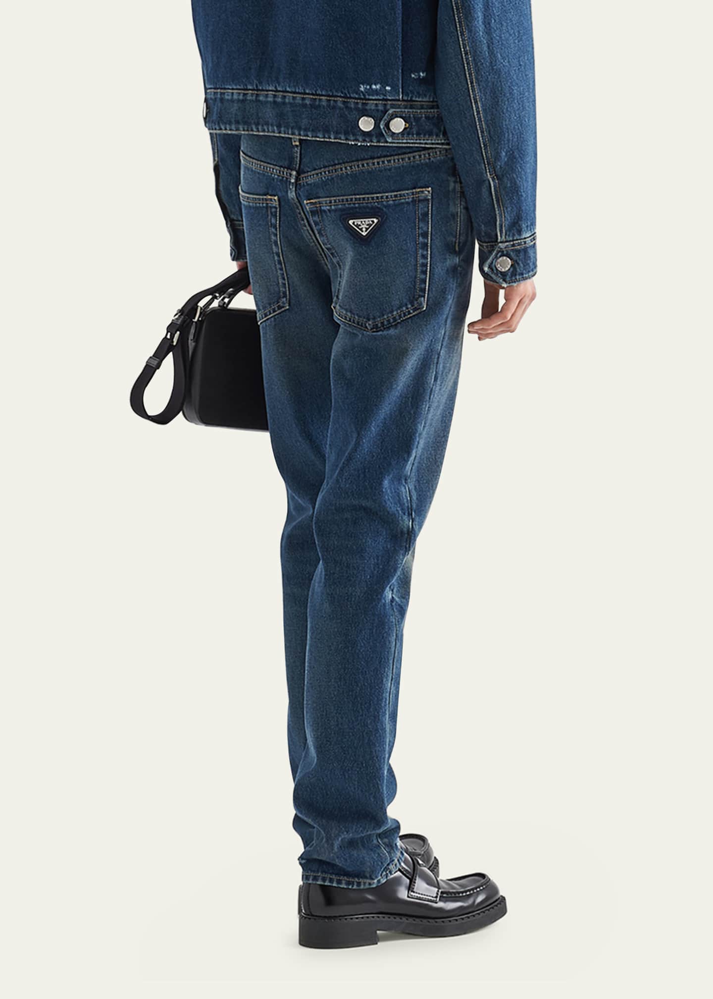 Prada jeans logo sale