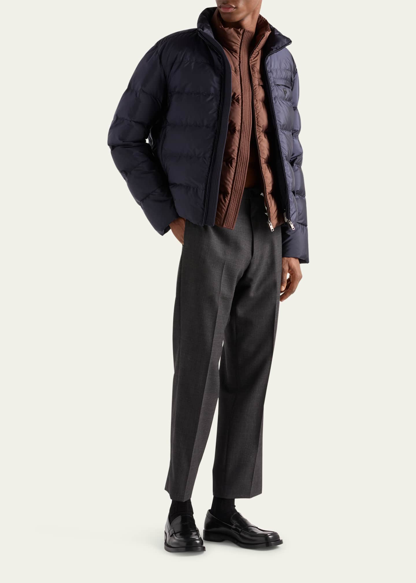 Prada Men's Re-Nylon Down Vest - Bergdorf Goodman