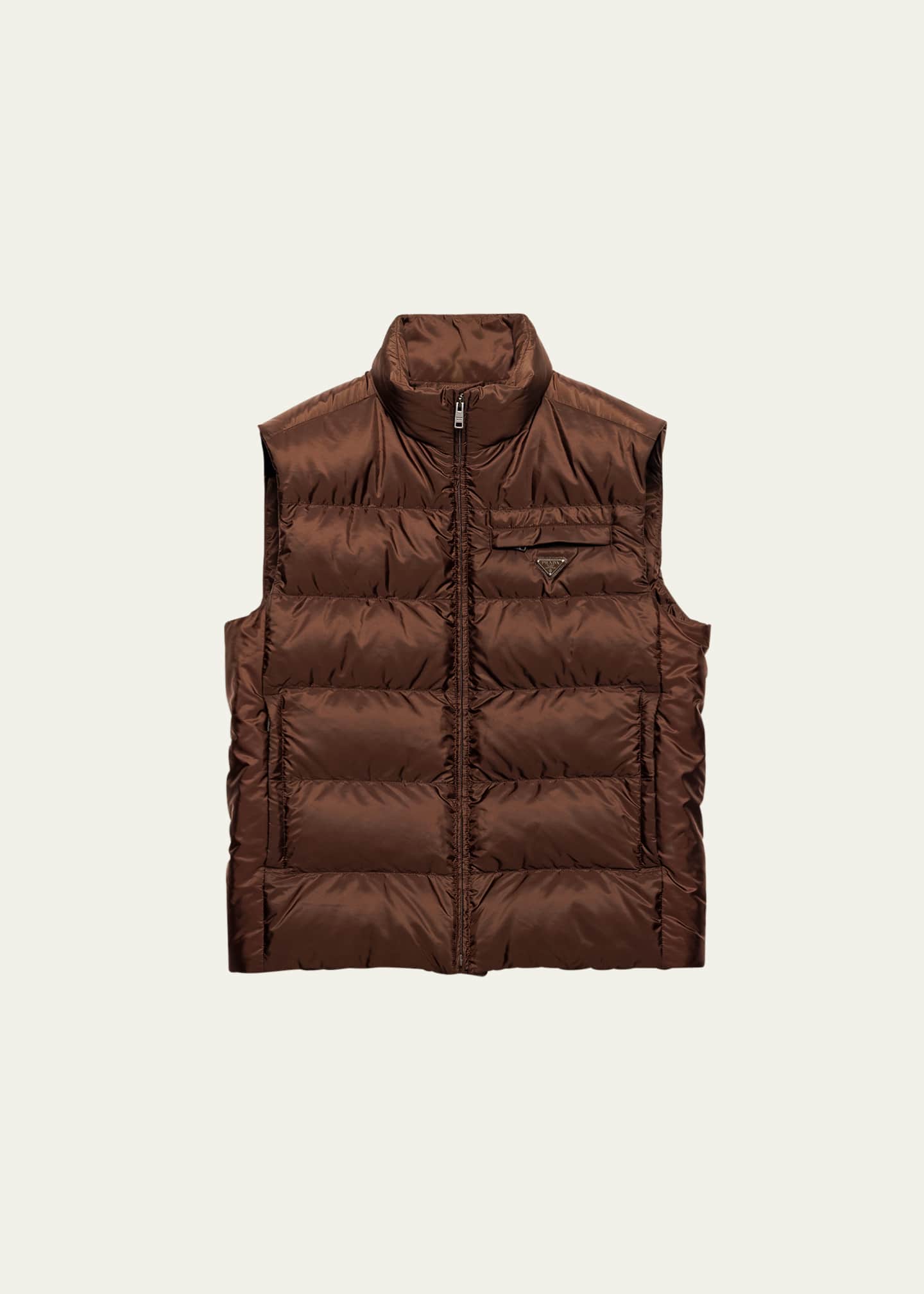 Prada Men's Re-Nylon Down Vest - Bergdorf Goodman