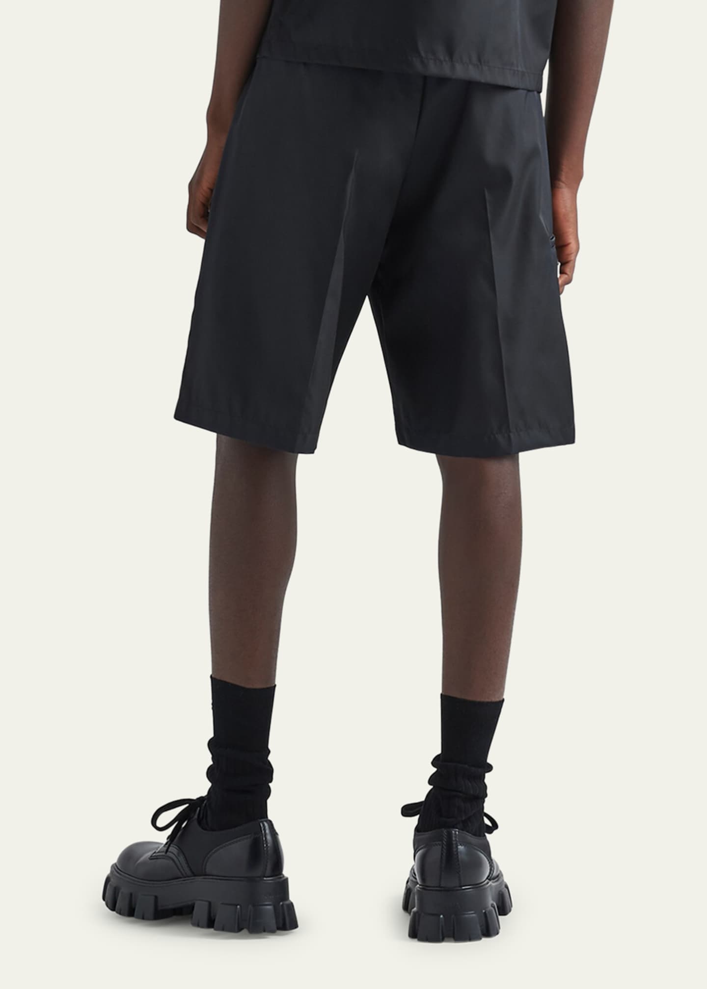 Prada Men's Re-Nylon Printed Bermuda Shorts Image 3 of 4