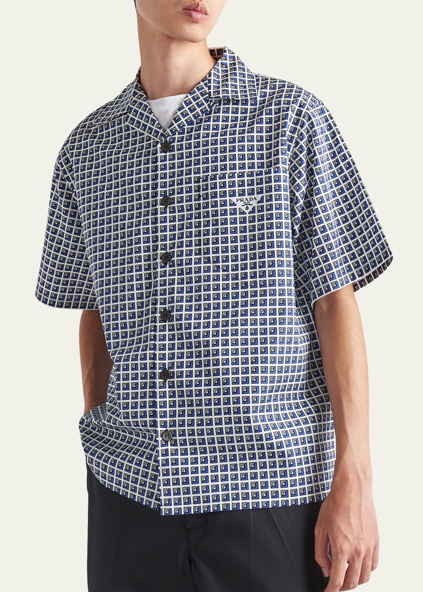 Prada new arrivals camp shirt