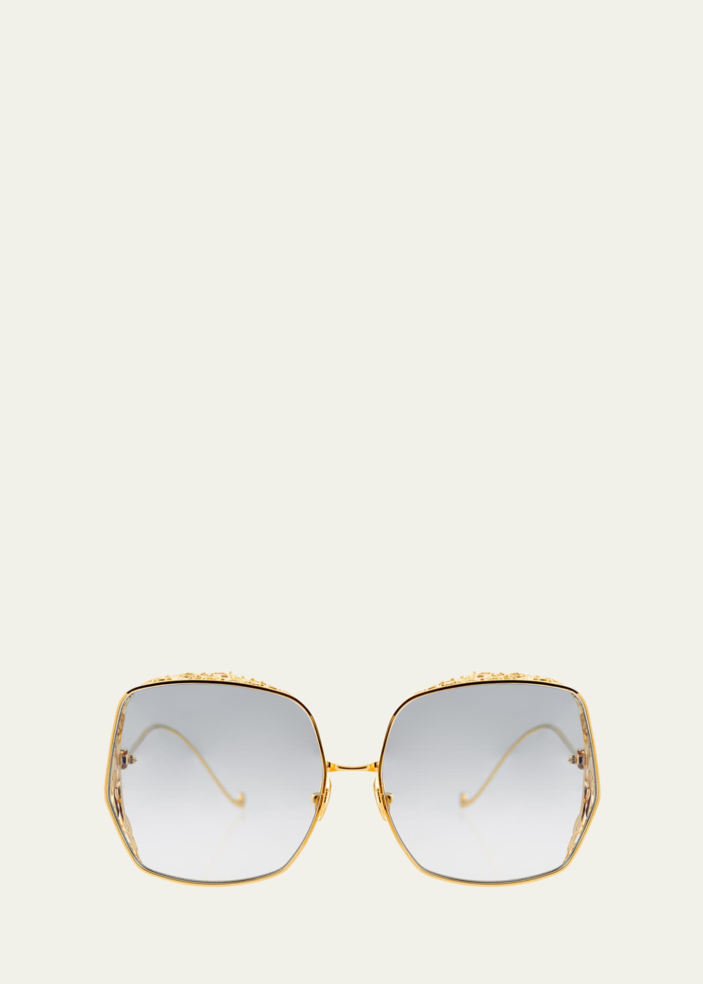 Anna-Karin Karlsson Nouveau Romantica Round Stainless Steel Sunglasses Image 1 of 2