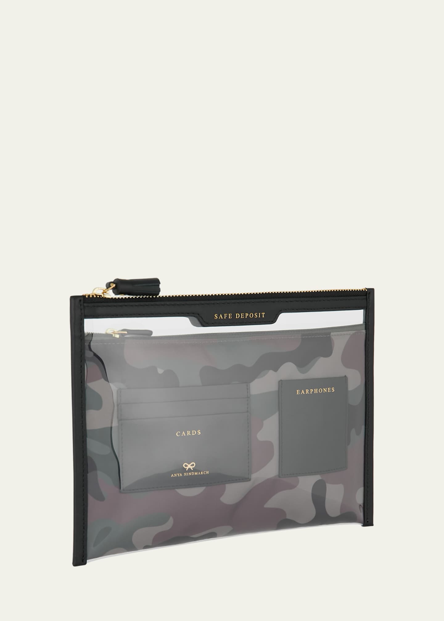 Anya Hindmarch Safe Deposit Recycled Nylon Pouch Bag Bergdorf Goodman