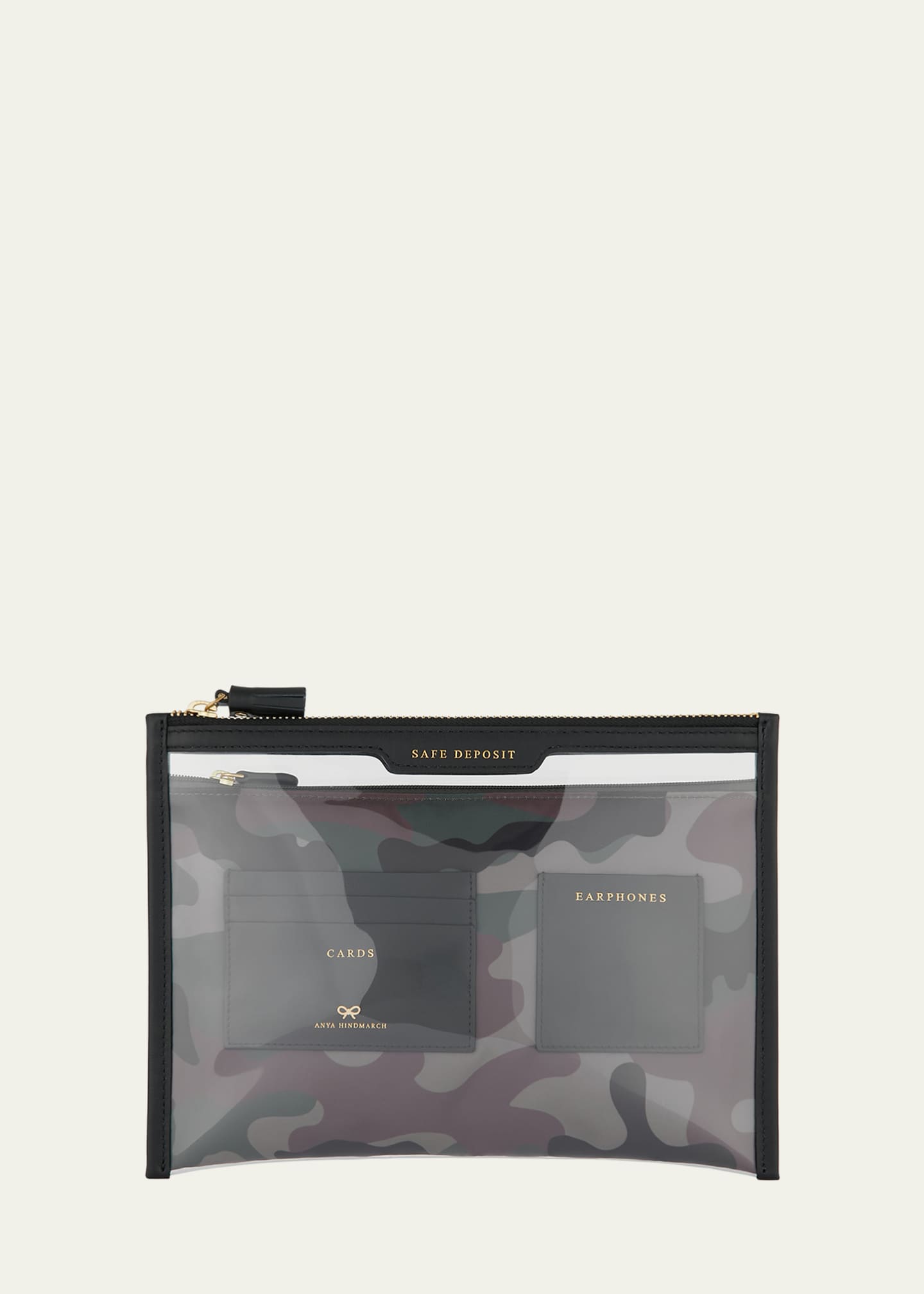 Anya Hindmarch Safe Deposit Recycled Nylon Pouch Bag Bergdorf Goodman