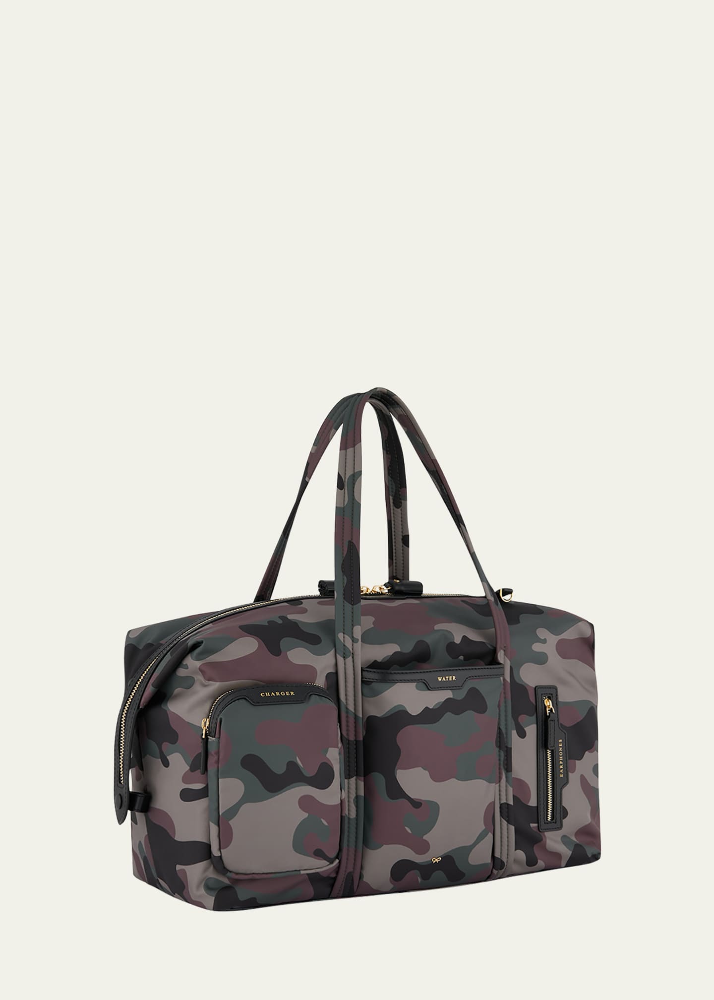 Anya Hindmarch Inflight Camo Recycled Nylon Duffel Bag Bergdorf Goodman