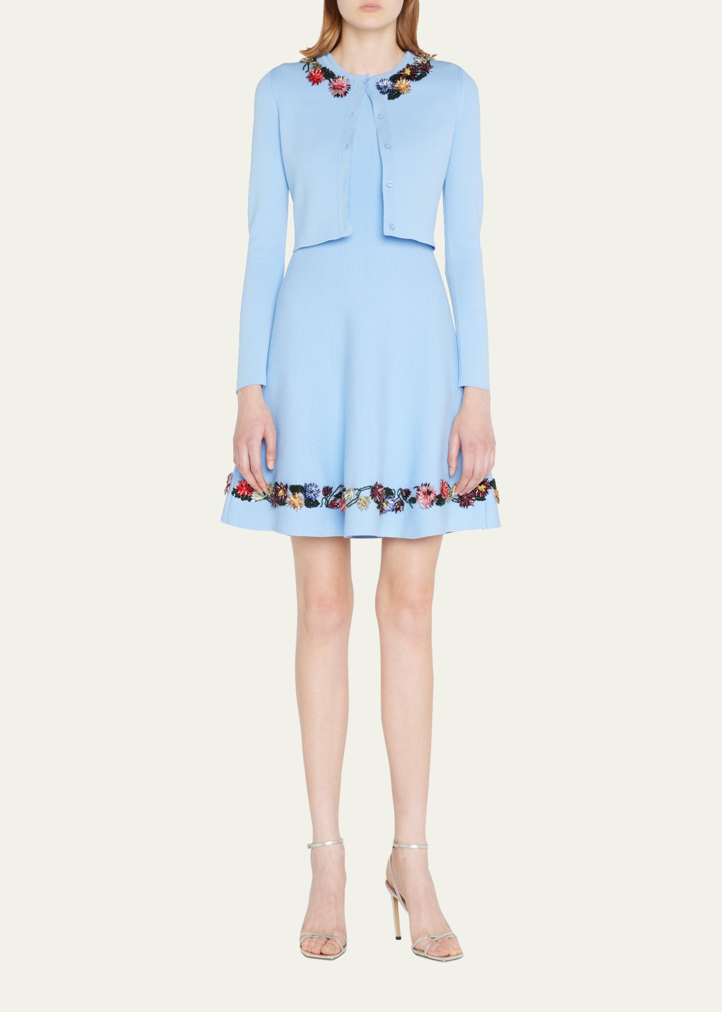 Ensemble 2 Pièces Oscar De La Renta - Haut Métallique Or Et Cardigan - Taille XS/S, Neuf Avec étiquettes