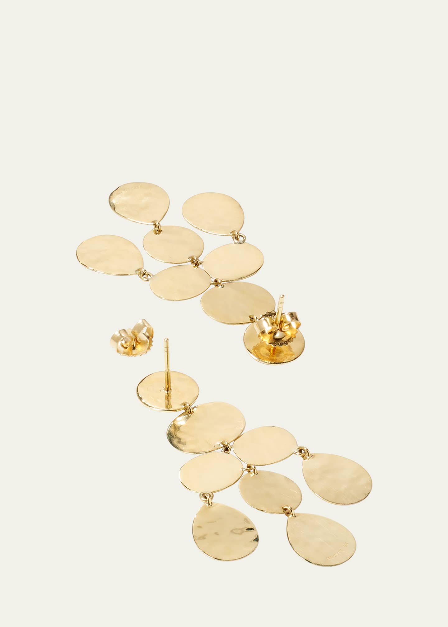 Ippolita Small Crinkle Chandelier Earrings in 18K Gold Image 4 of 4