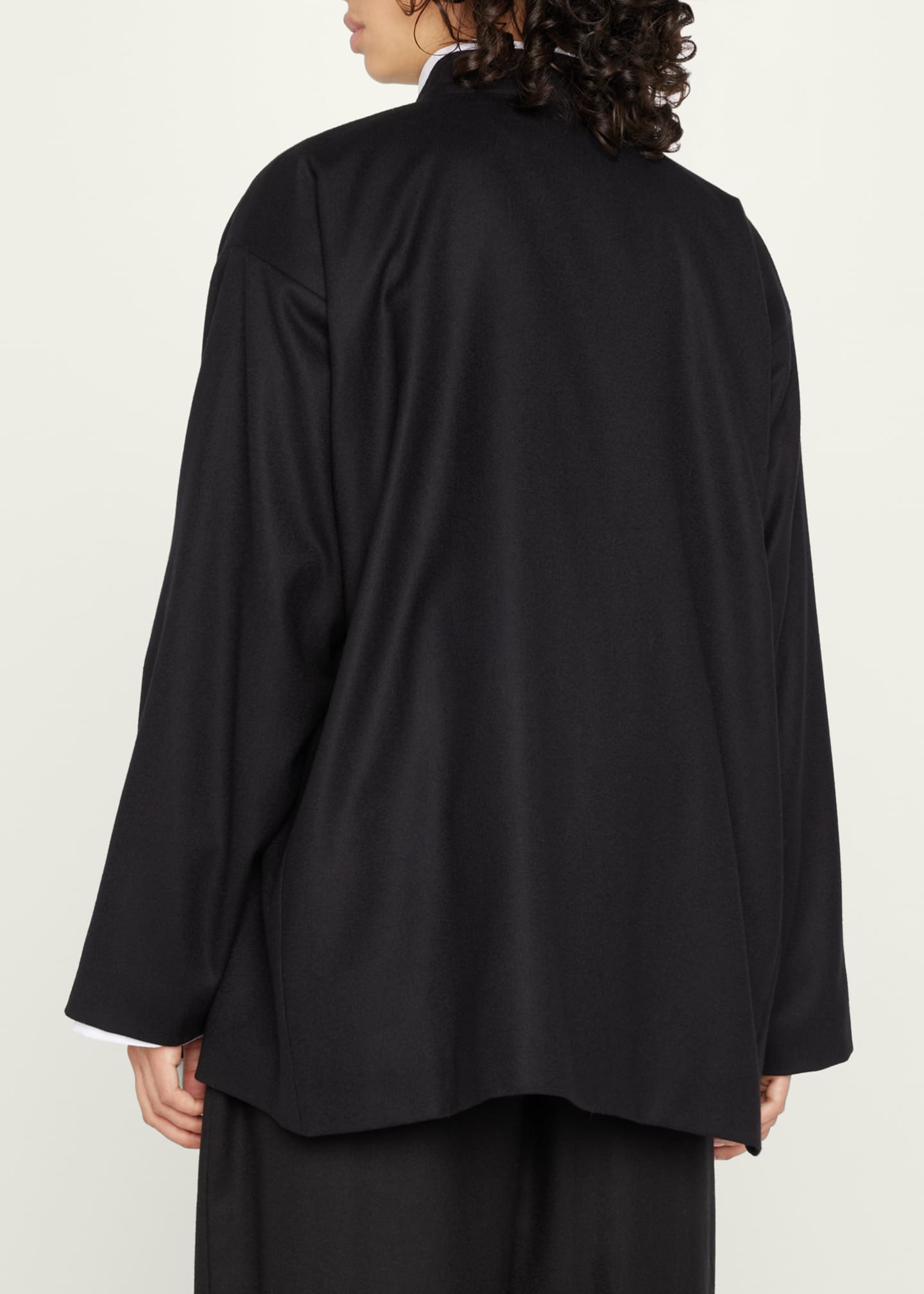 Eskandar Side Panel Jacket w/ Mandarin Collar (Long Length) Bergdorf