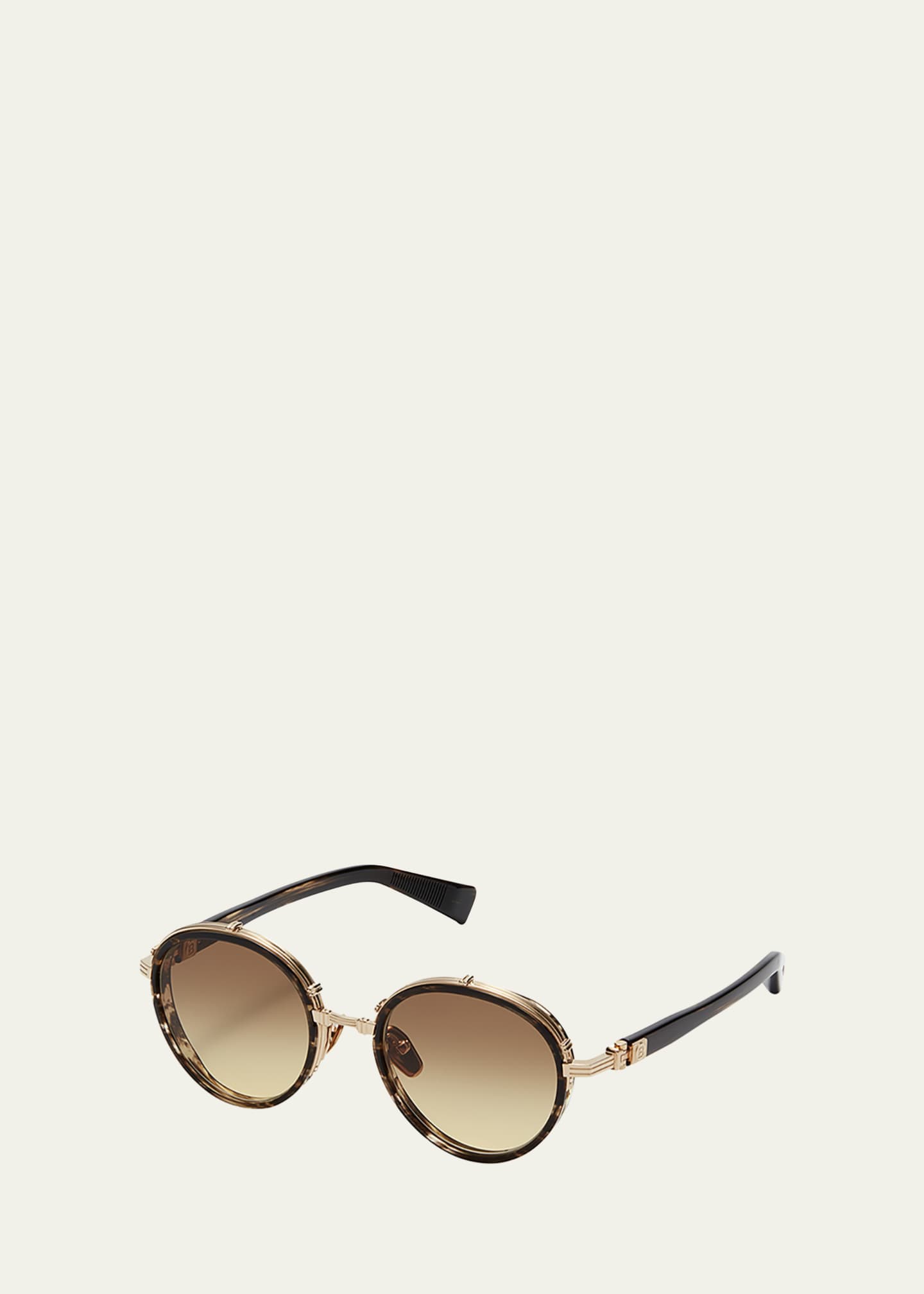 Balmain round acetate sunglasses best sale