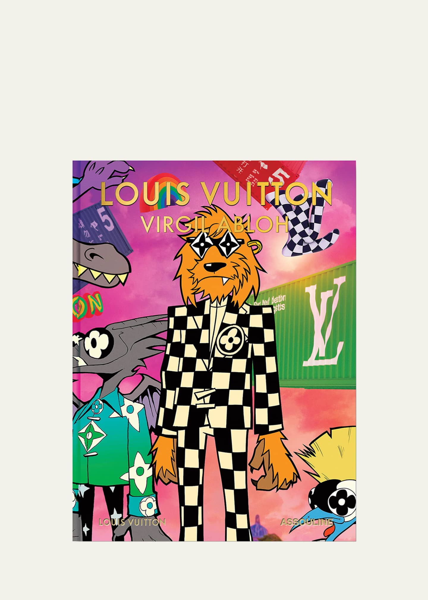 Assouline "Louis Vuitton: Virgil Abloh" Classic Cartoon Cover Book by Anders Christian Madsen Image 1 of 5