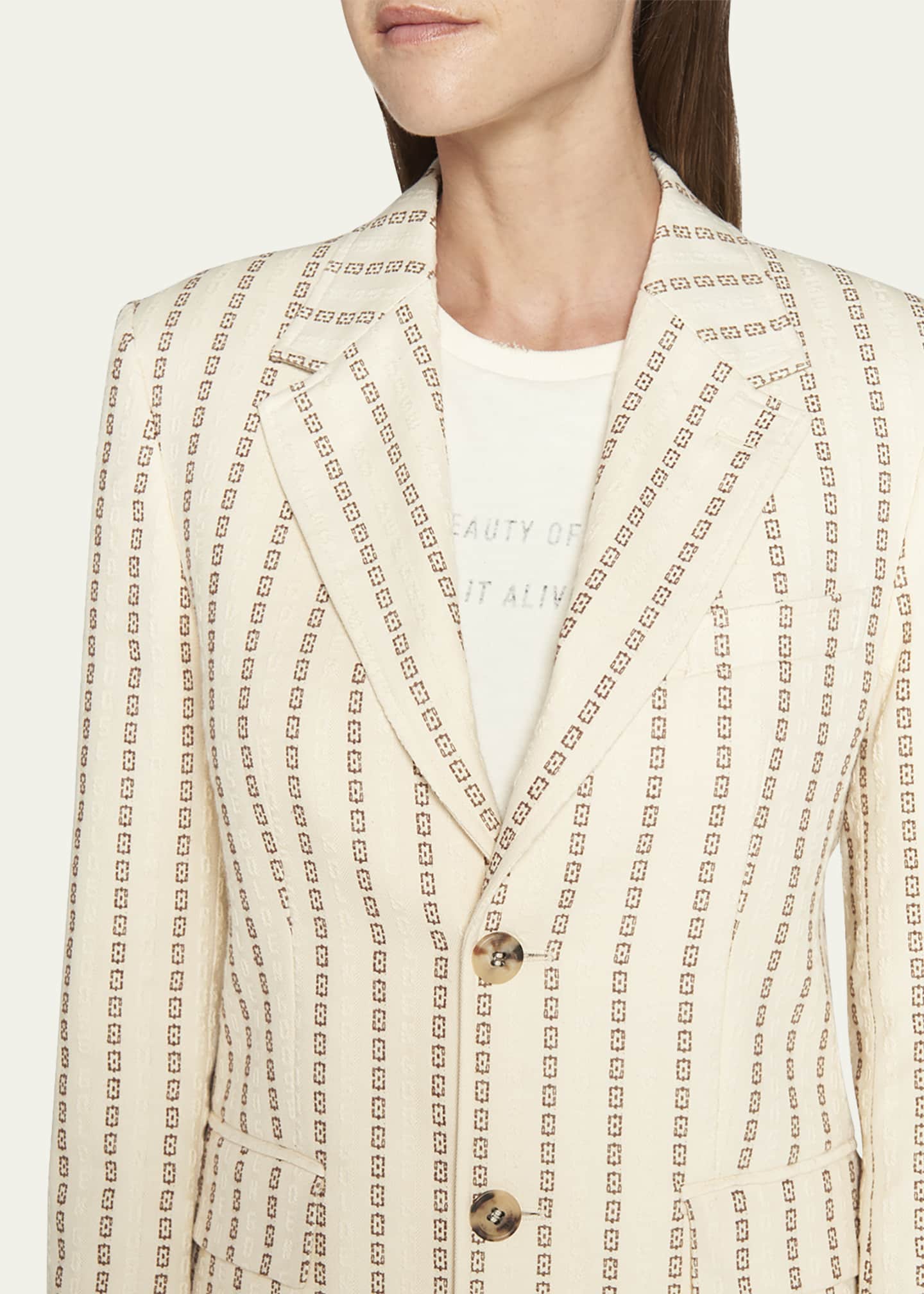 Golden Goose Journey Striped Blazer Image 5 of 5