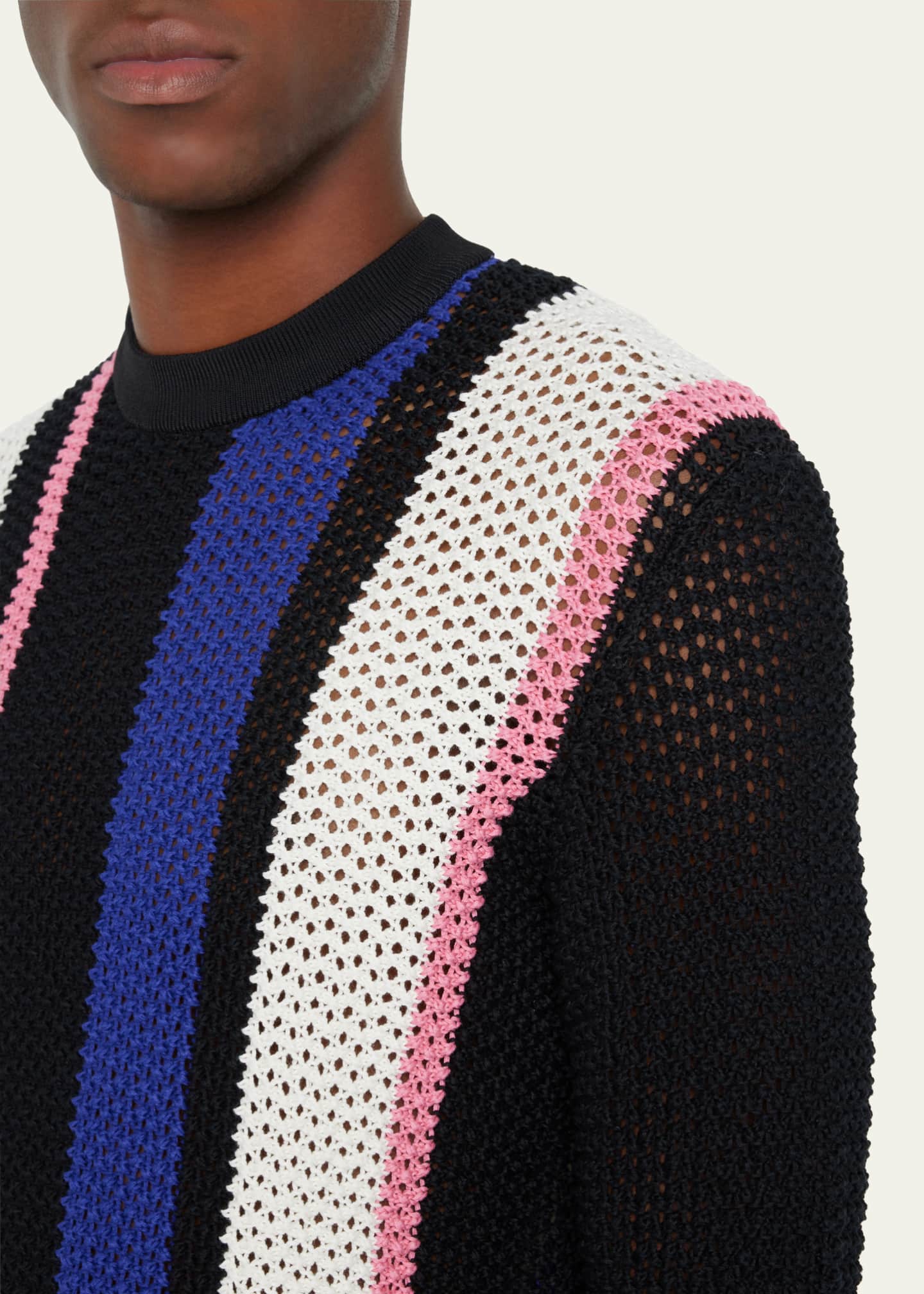3.1 Phillip Lim Men s Block Stripe Pointelle Sweater Bergdorf