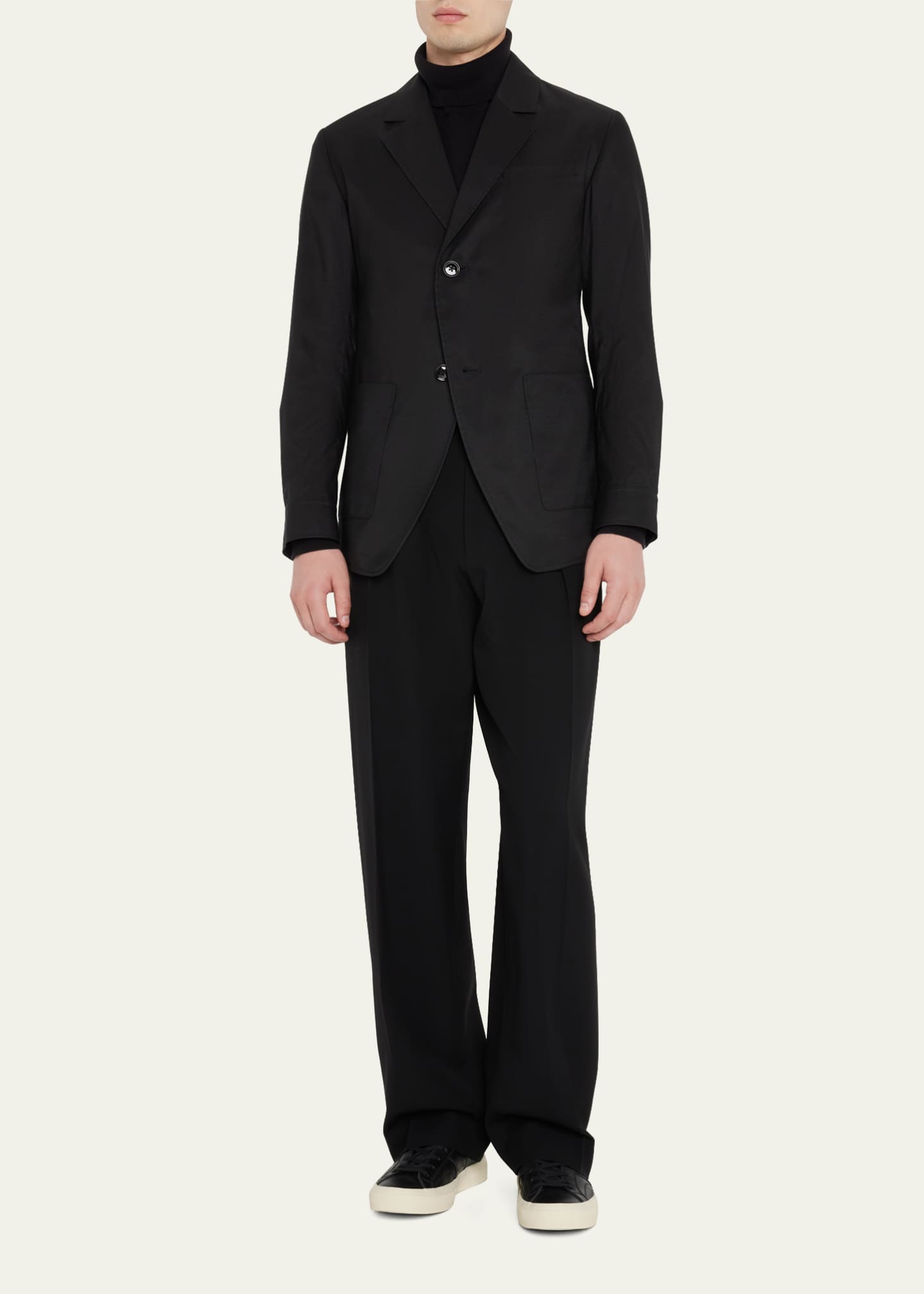 3.1 Phillip Lim Men's Oversized Solid Sport Jacket Image 2 of 5