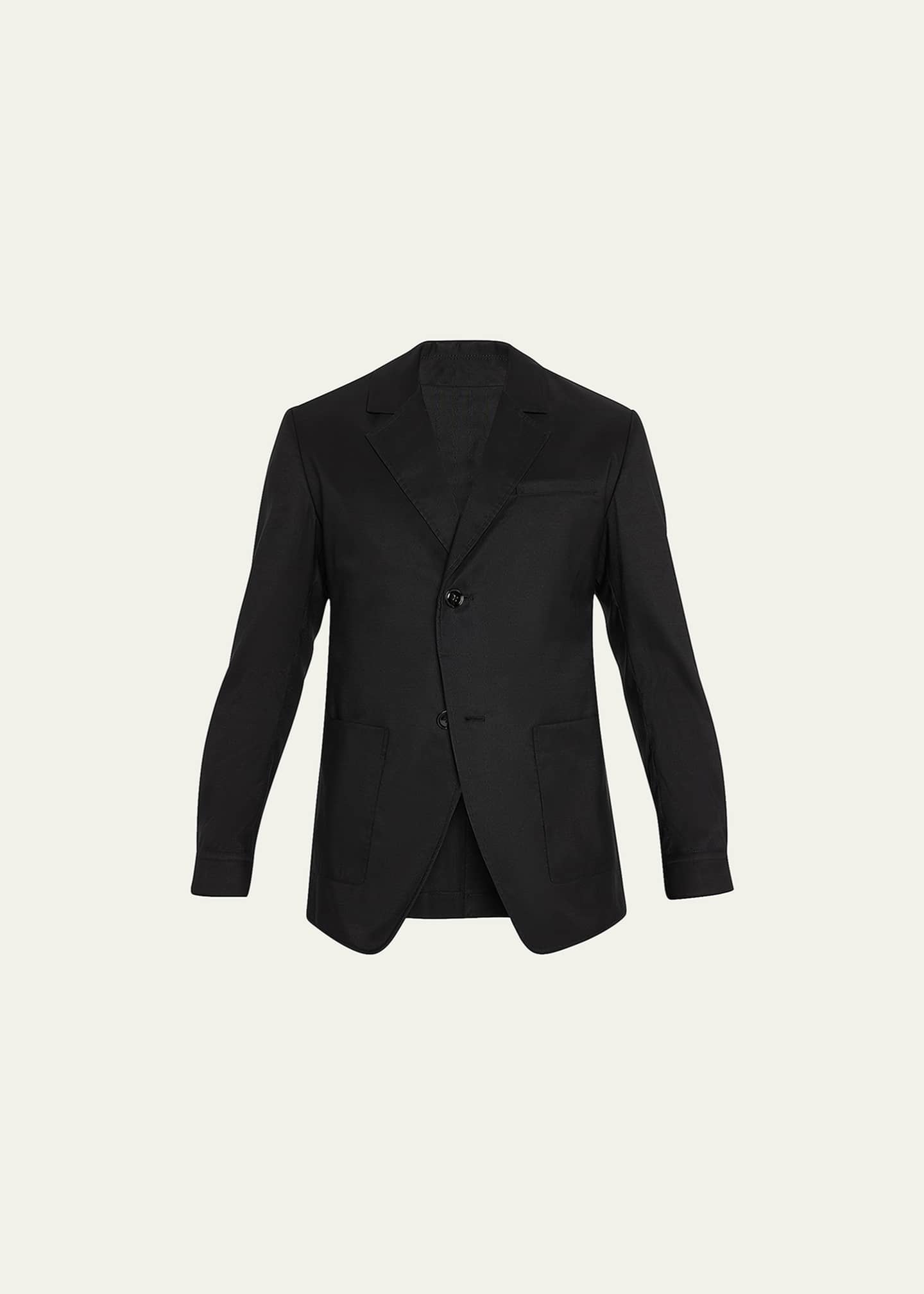 3.1 Phillip Lim Men's Oversized Solid Sport Jacket Image 1 of 5