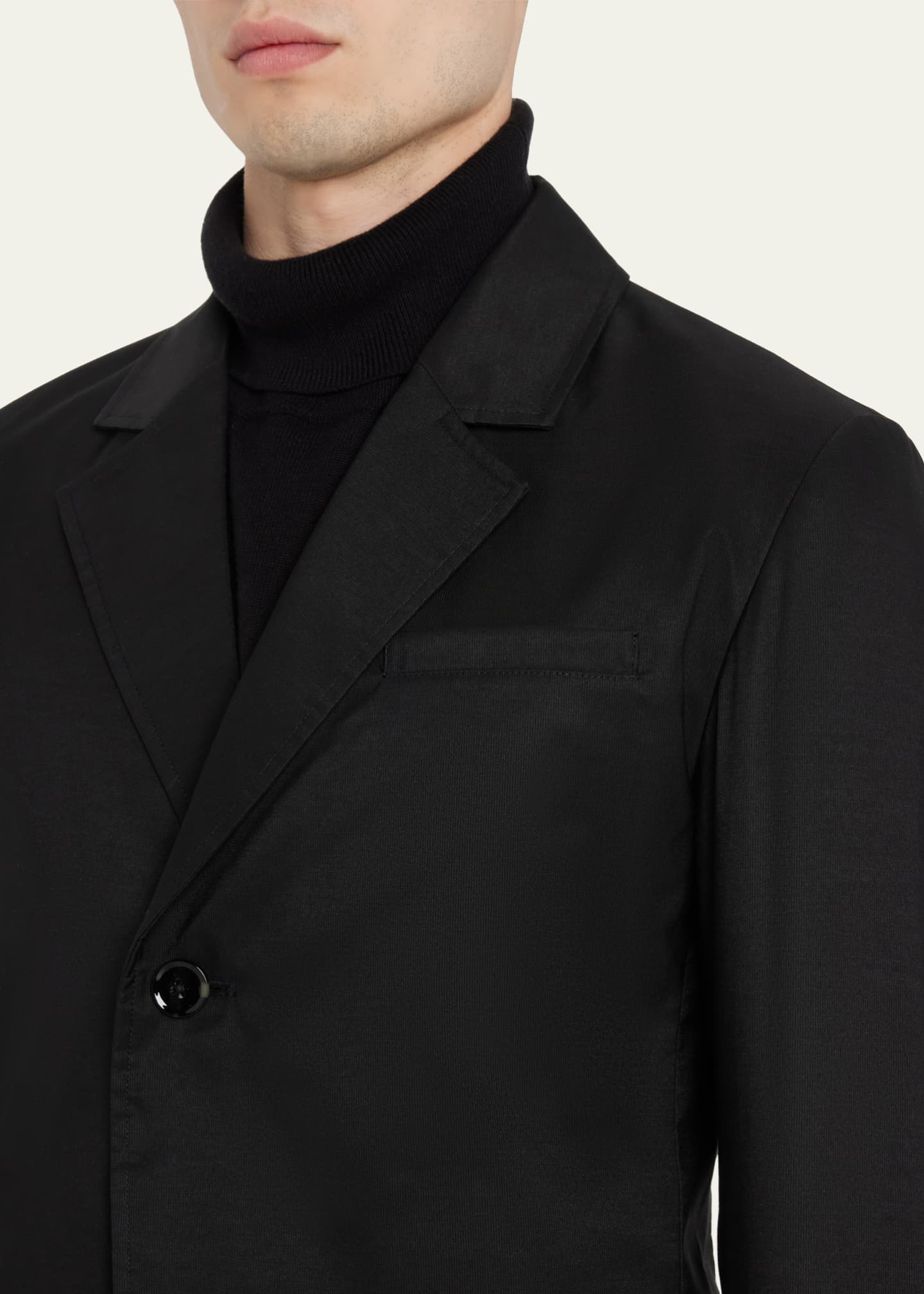 3.1 Phillip Lim Men's Oversized Solid Sport Jacket Image 5 of 5