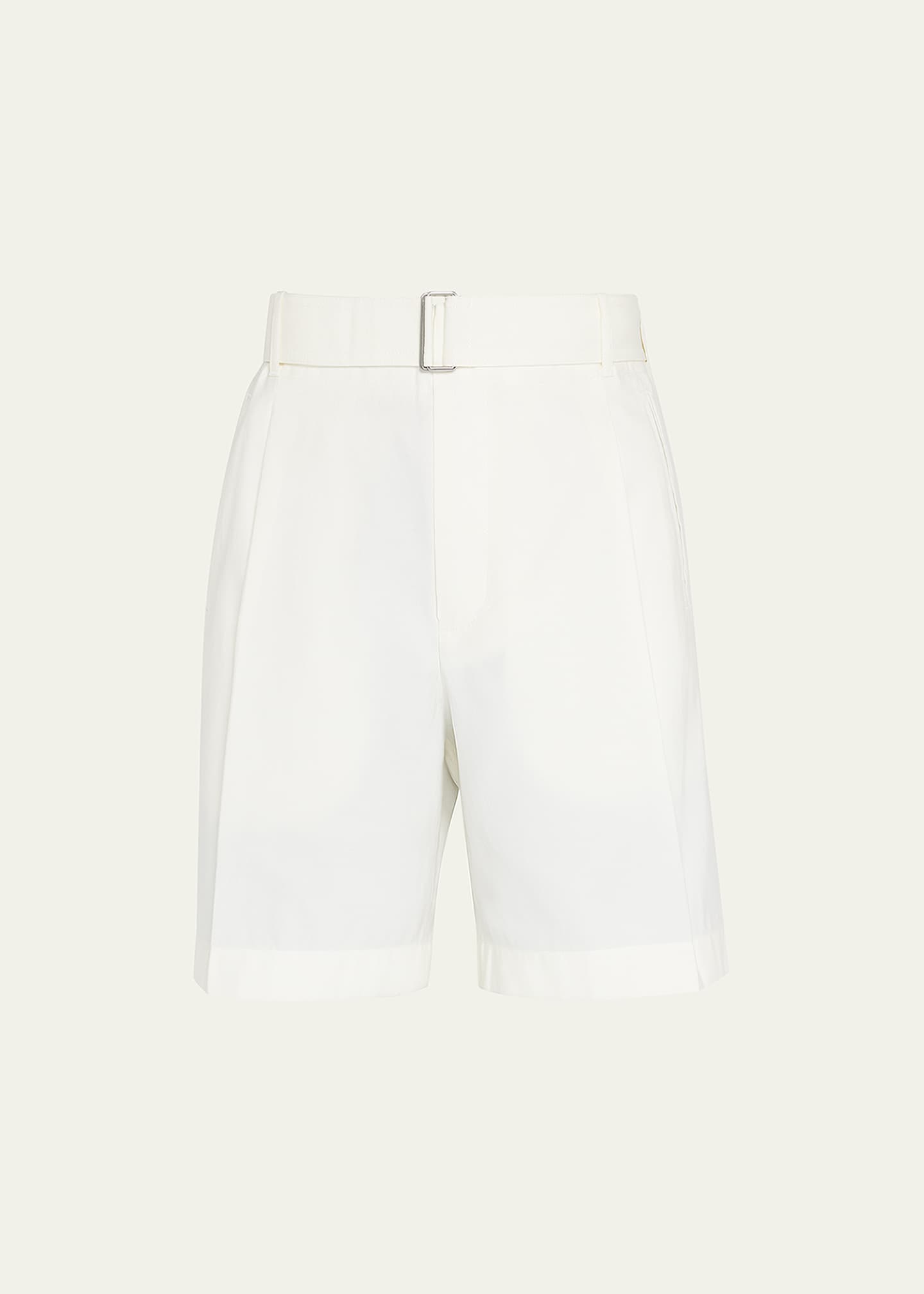 3.1 Phillip Lim Men's Pleated Self-Belt Tailored Shorts Image 1 of 5