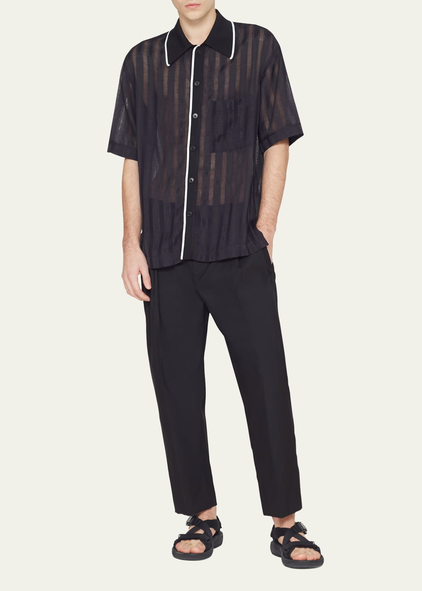 3.1 Phillip Lim Men's Double-Pleated Pants Image 2 of 5