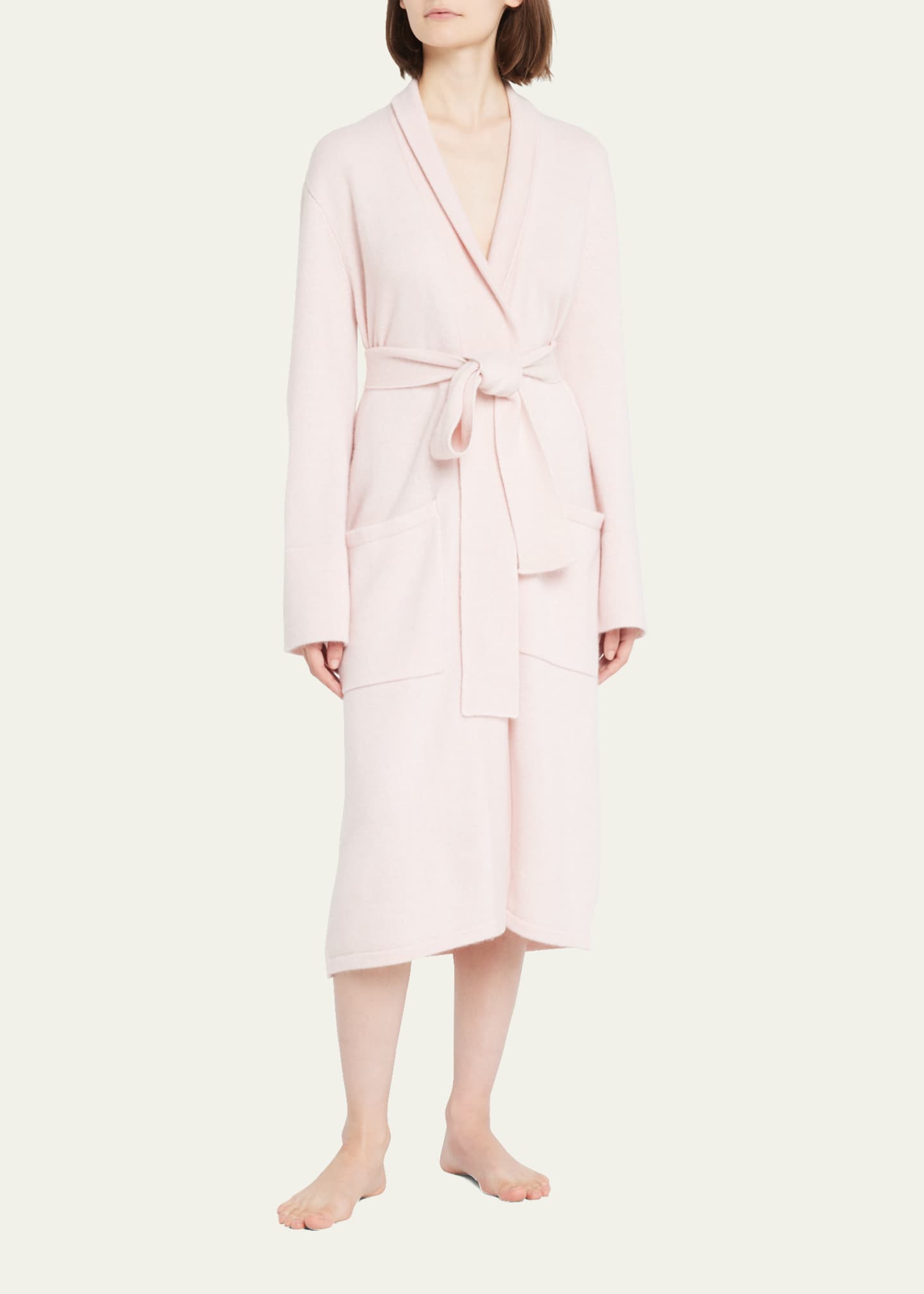 Arlotta Cashmere Cashmere ShawlCollar Robe Bergdorf Goodman
