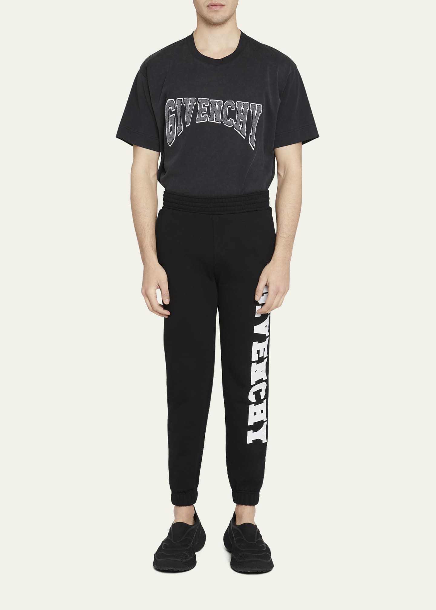 Givenchy Men's Terry SideLogo Sweatpants Bergdorf Goodman