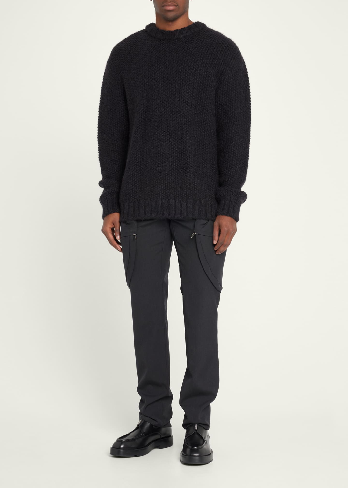 Givenchy Men's Oversized Balaclava Sweater - Bergdorf Goodman