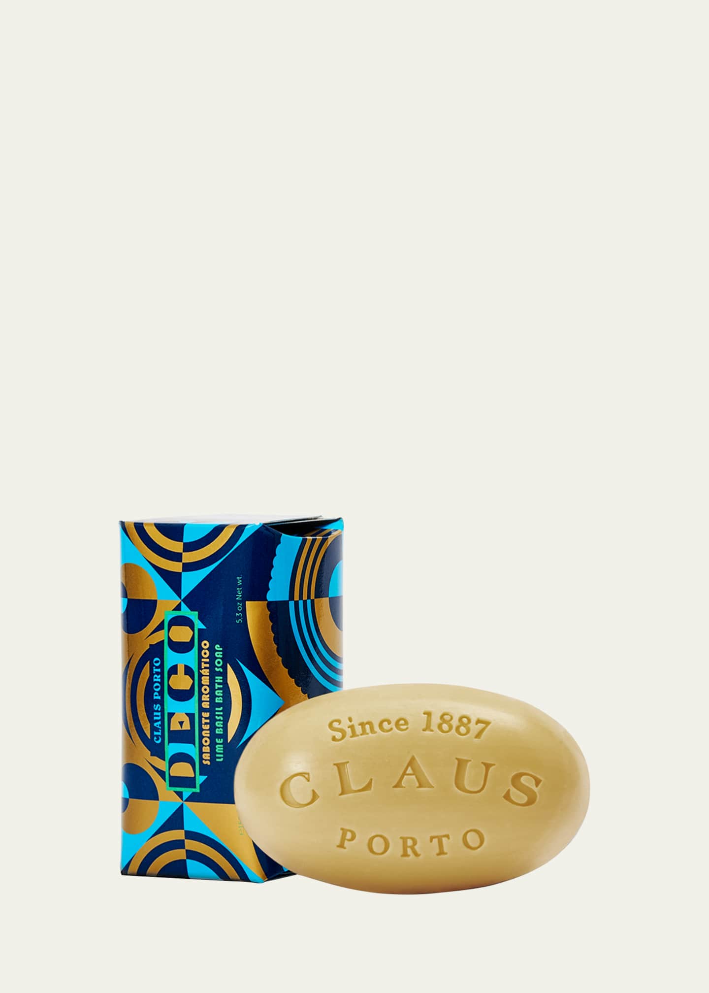 Claus Porto 5.3 oz. Deco Lime Basil Soap Image 1 of 5