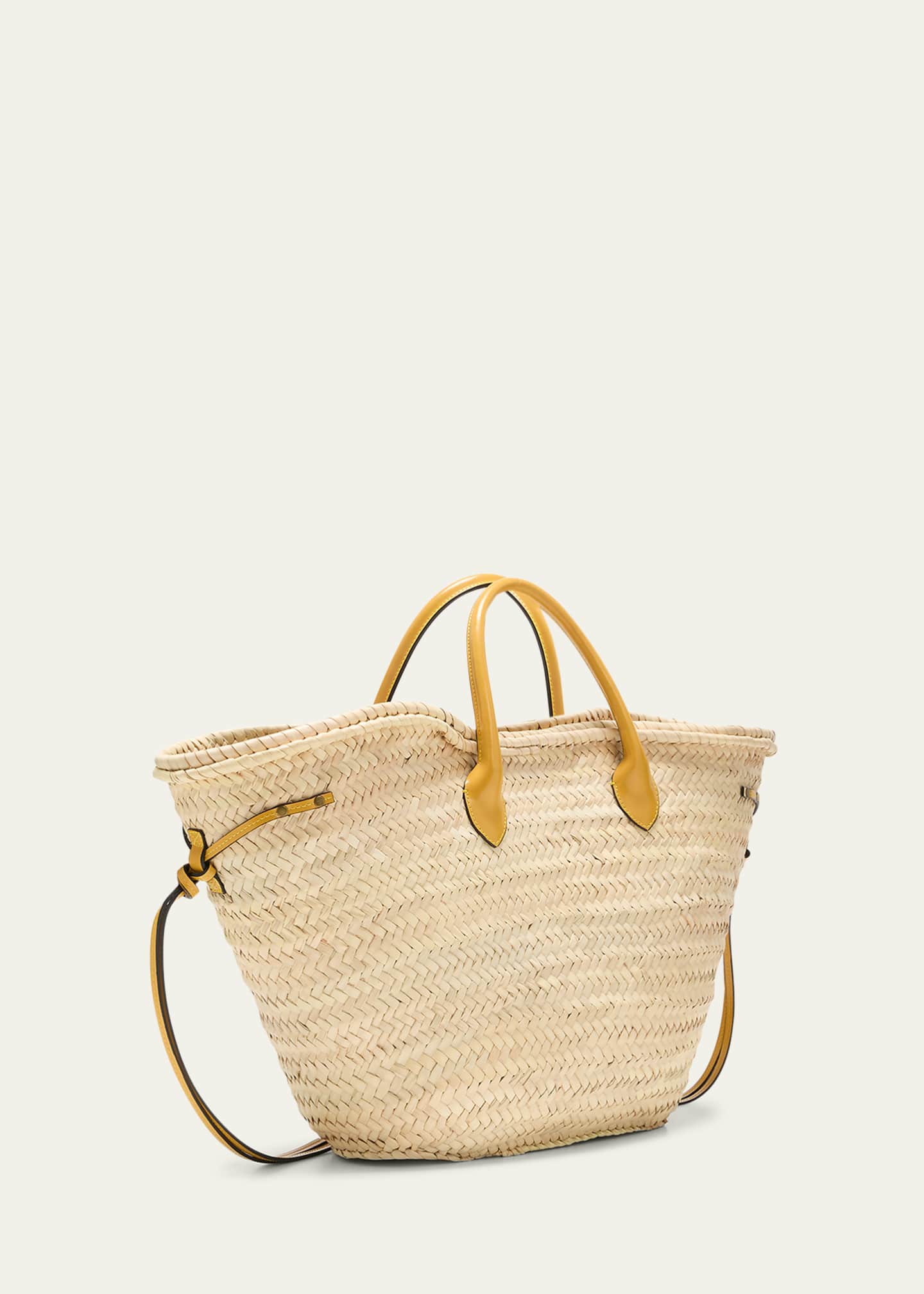 Isabel Marant Cadix Straw & Leather Tote Bag Bergdorf Goodman
