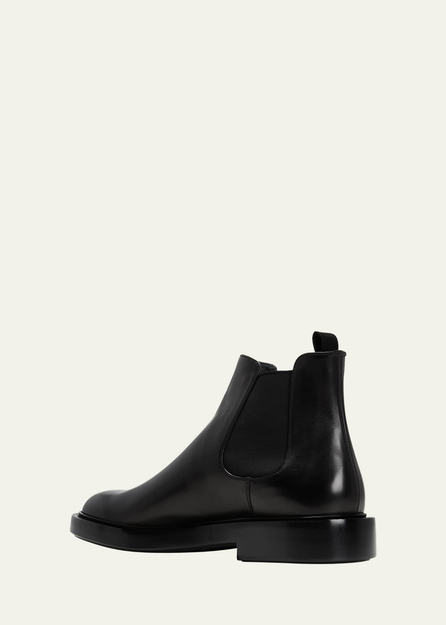 Giorgio Armani Men's Leather Chelsea Boots - Bergdorf