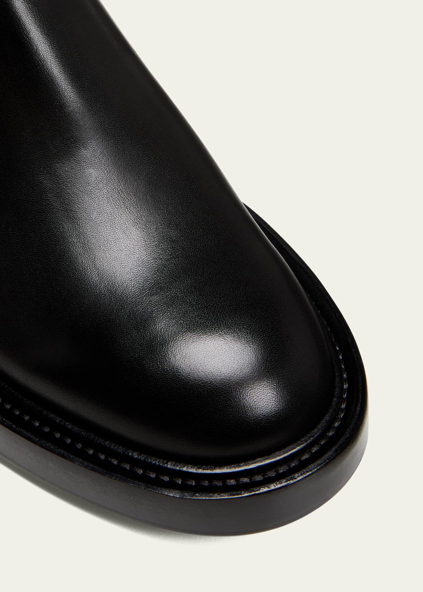 Giorgio Armani Men s Leather Chelsea Boots Bergdorf Goodman