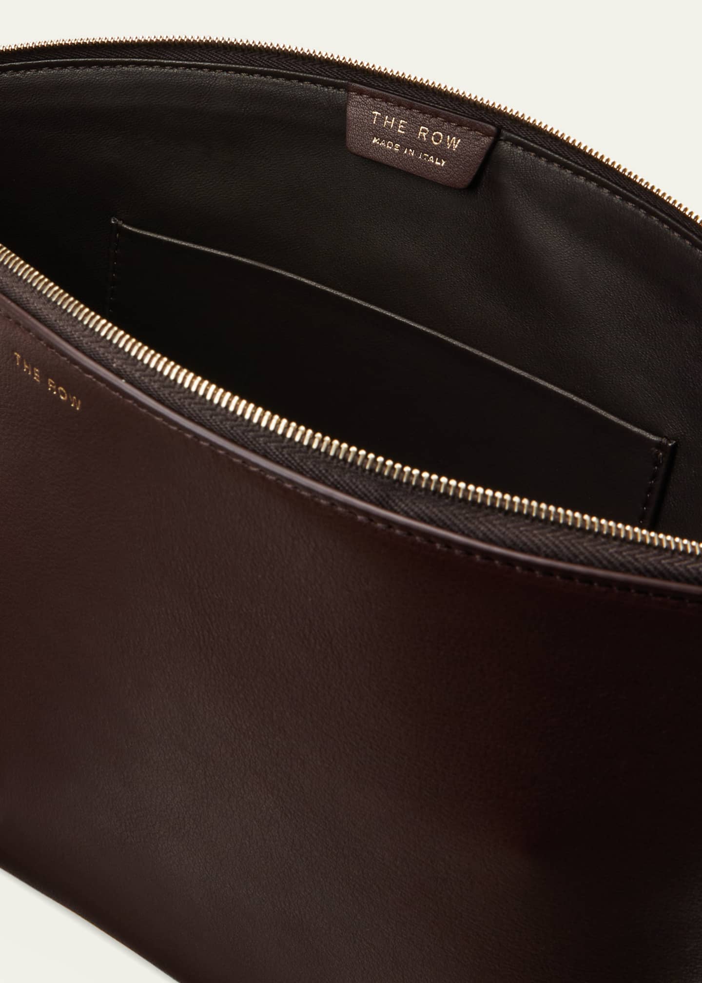 THE ROW Dante Clutch Bag in Saddle Leather Bergdorf Goodman