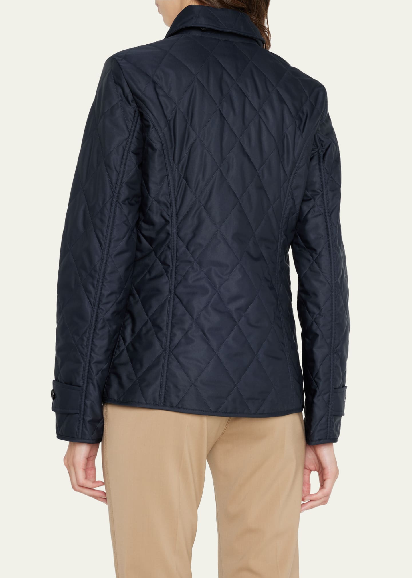 Burberry Collared Diamond Quilted Jacket - Bergdorf Goodman